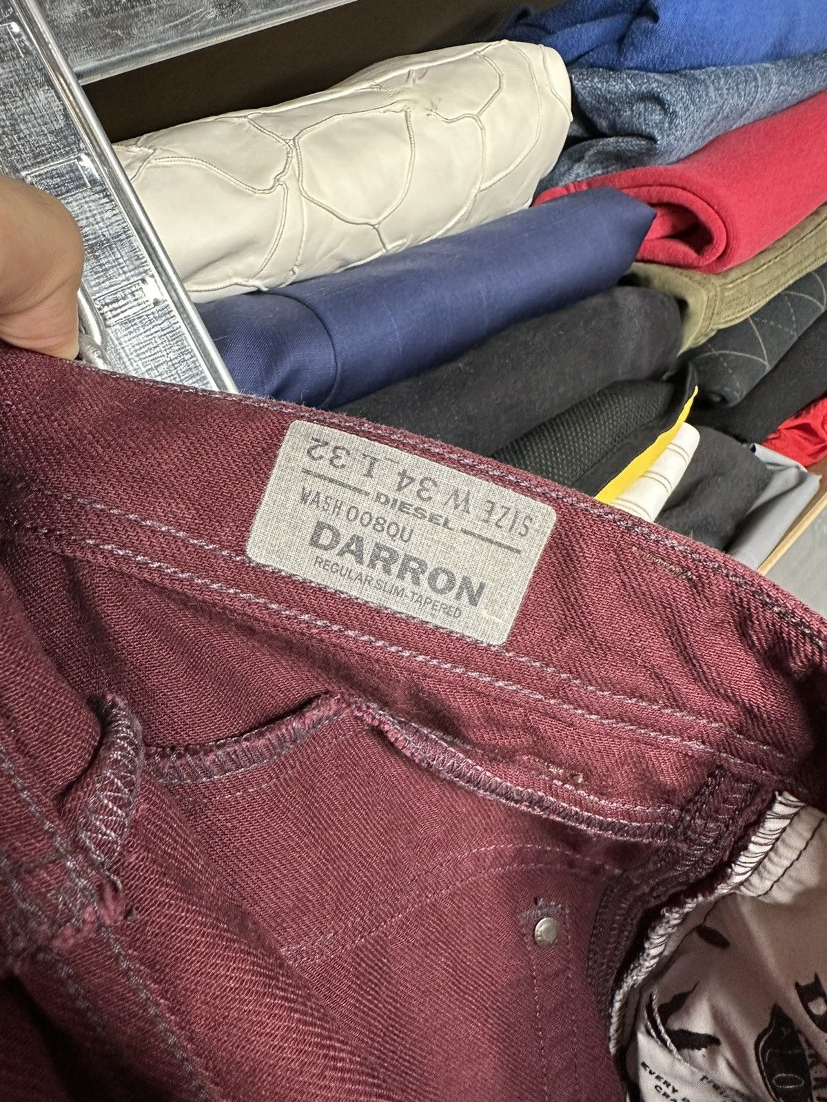 Diesel × Vintage 34/32 Diesel Industry Darron Men’s Denim Jeans Y2K Size US 34 / EU 50 - 14 Thumbnail