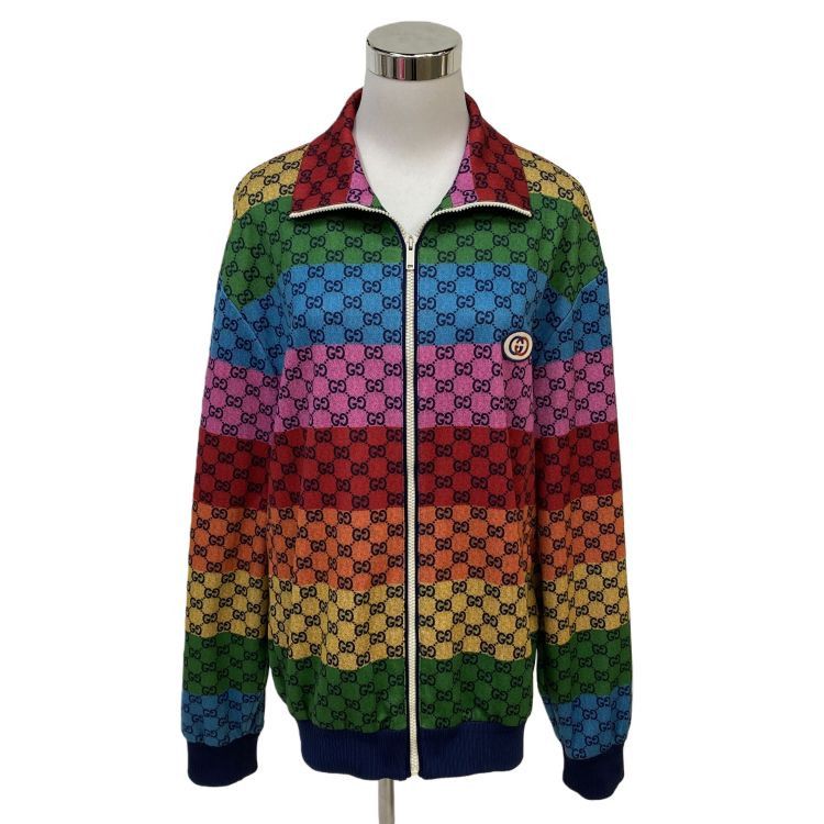 Gucci Gucci Rainbow Monogram Zip-Up Jacket Size S Size US S / EU 44-46 / 1 - 1 Thumbnail