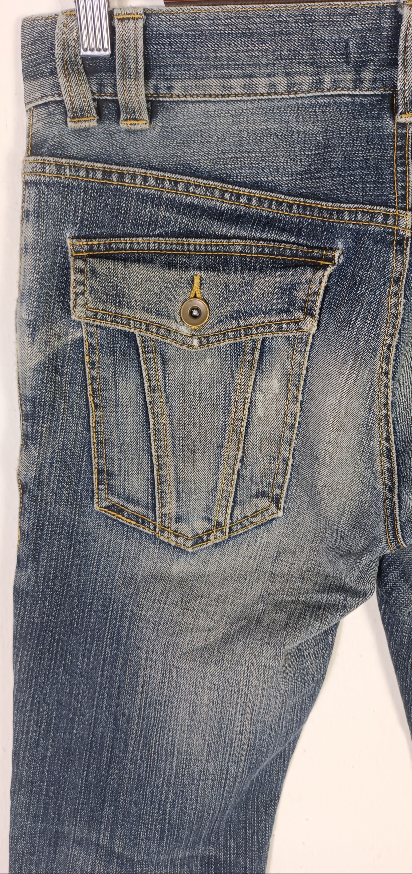 If Six Was Nine × Le Grande Bleu (L.G.B.) × Michel Klein MICHEAL KLEIN HOMME FLARE JEANS Size US 31 - 10 Thumbnail