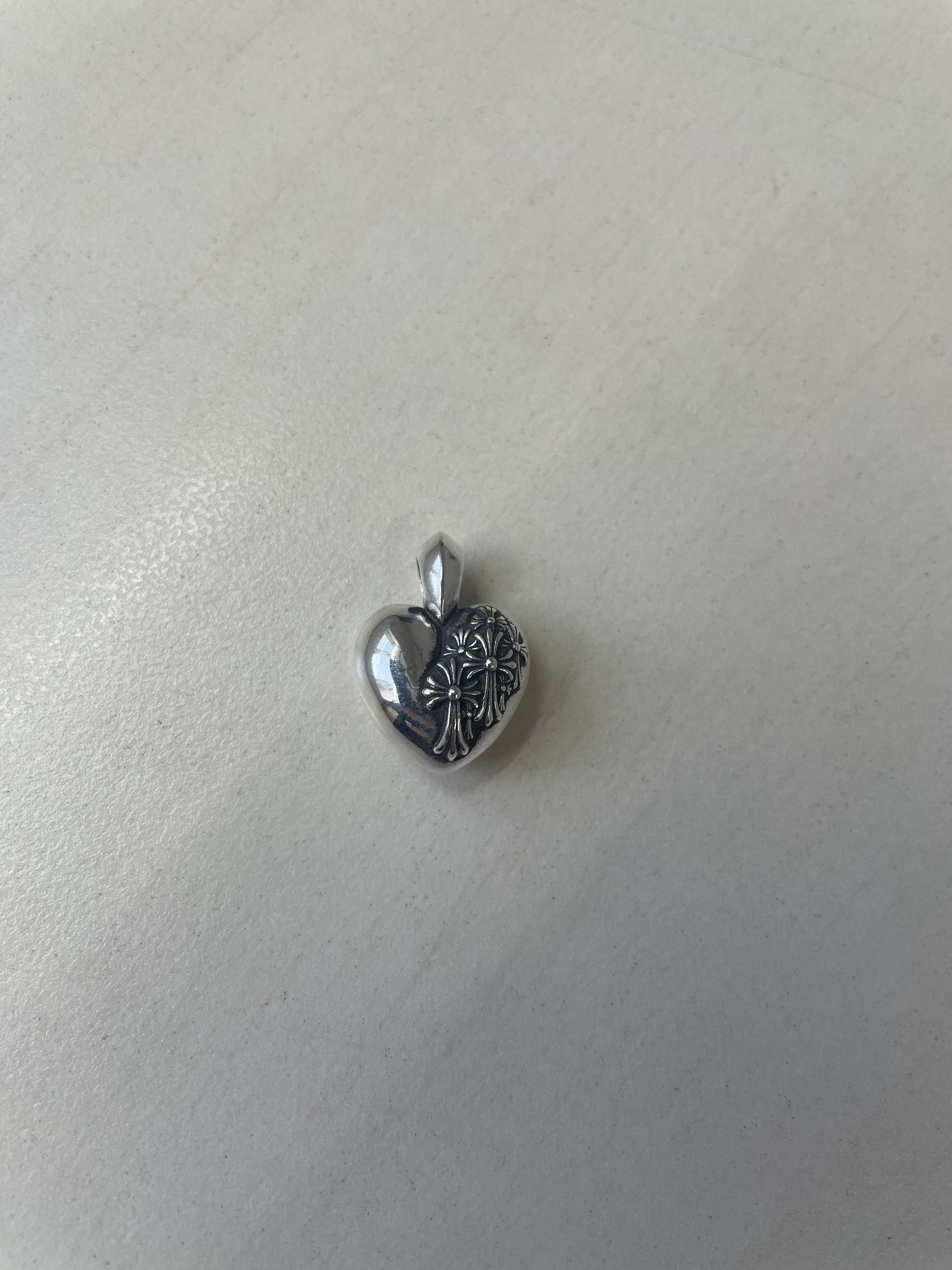 Chrome Hearts Chrome Hearts Silver R.l.P Heart Cemetery Necklace Pendant Size ONE SIZE - 6 Thumbnail