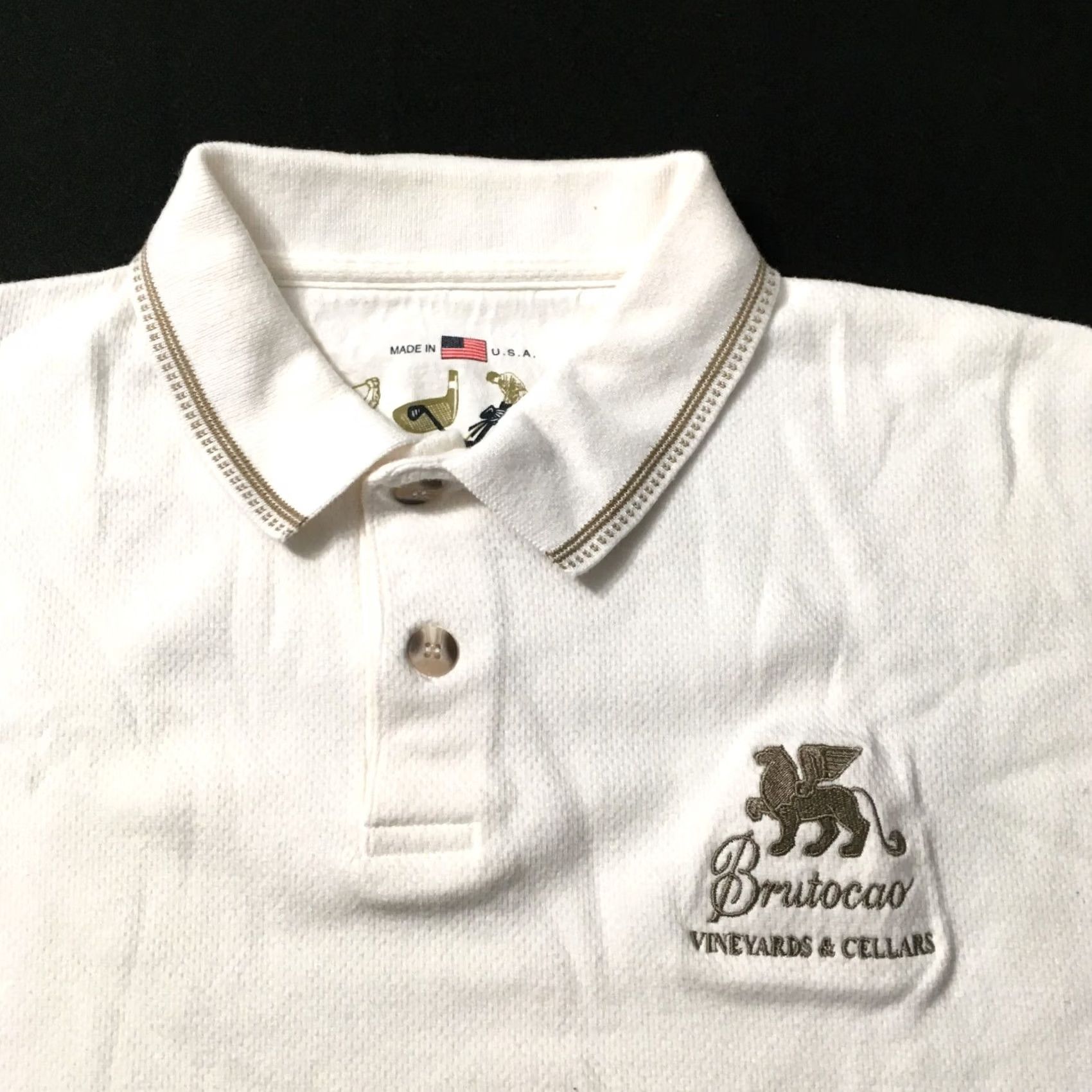 Vintage The Skins Game Polo Shirt Golf Shirt Men's LARGE Short Sleeve Cotton EMBROIDERED Size US L / EU 52-54 / 3 - 2 Thumbnail