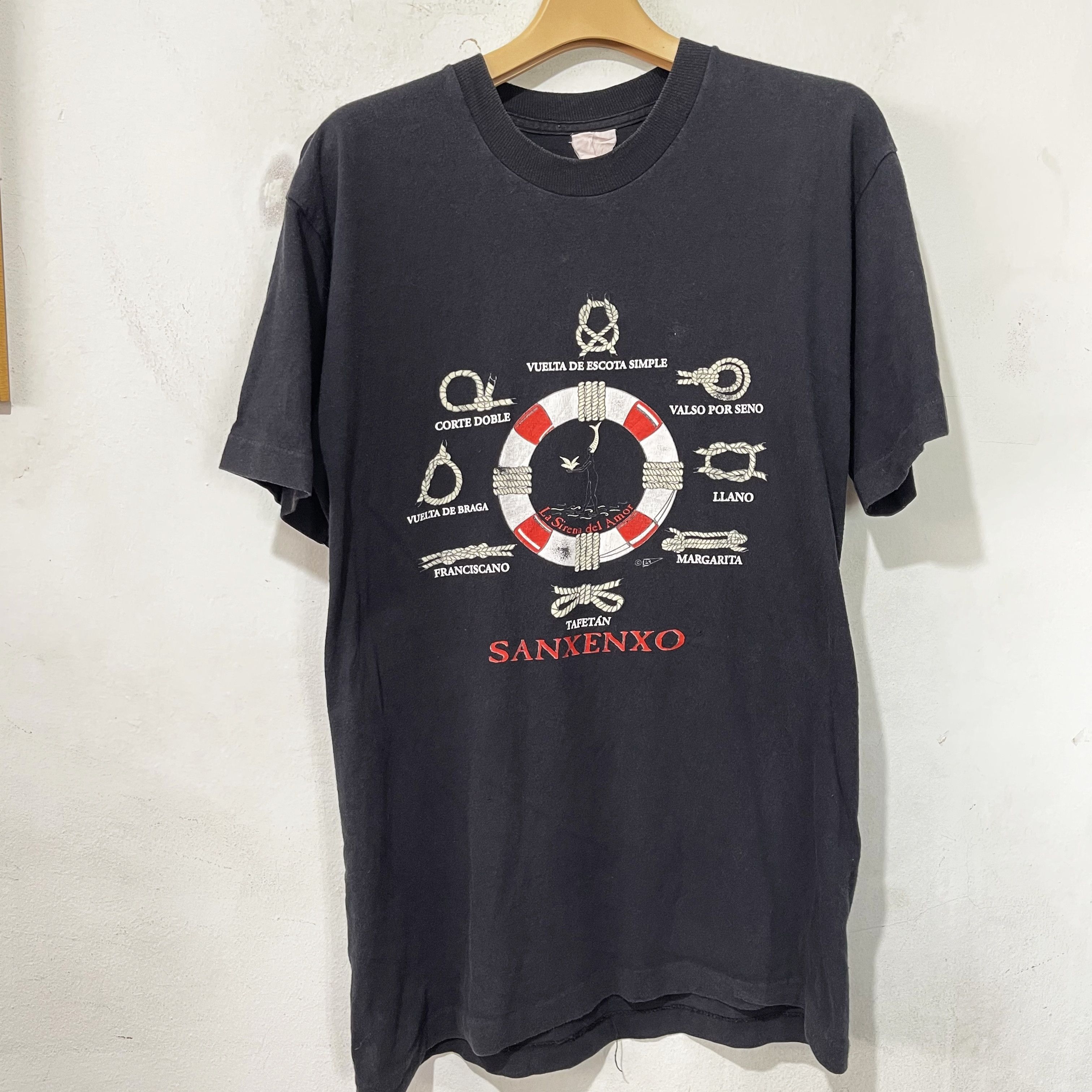 Vintage Vintage 90s Sanxenxo Nautical T-Shirt Size US S / EU 44-46 / 1 - 1 Thumbnail