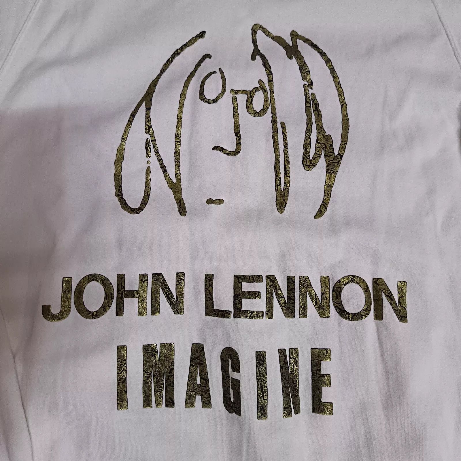 Band Tees × Japanese Brand John Lennon The Beatles Imagine Japan Vintage Sweatshirt Size US L / EU 52-54 / 3 - 2 Thumbnail