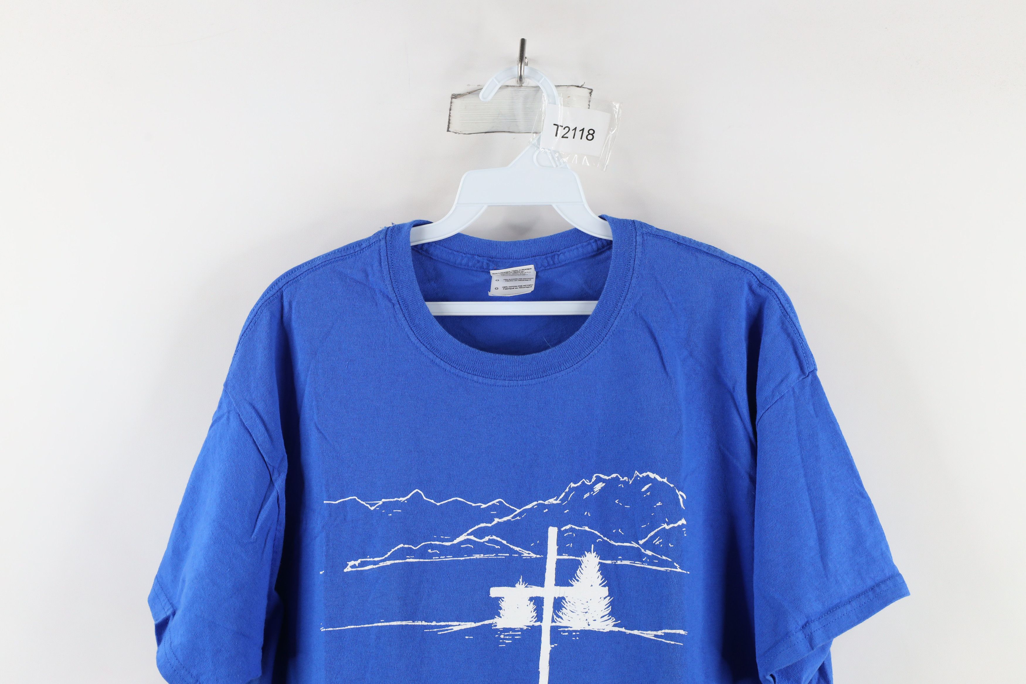 Vintage Vintage Echo Ranch Bible Camp Short Sleeve T-Shirt Blue Size US L / EU 52-54 / 3 - 2 Thumbnail