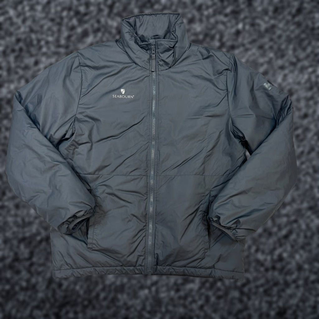 Helly Hansen Jacket Mens M Black Solid Seabourn Polar Shield Full Zip Winter Spring Zip Jacket Mens Black Seabourn Polar Shield Full Zip