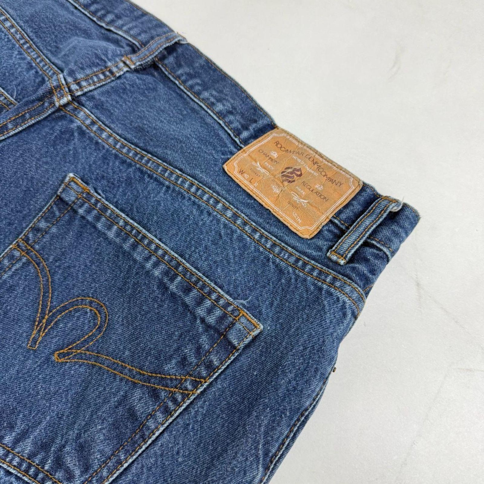JNCO × Rocawear × Vintage Vintage y2k rocawear archive baggy wide leg stonewash jeans Size US 38 / EU 54 - 6 Thumbnail