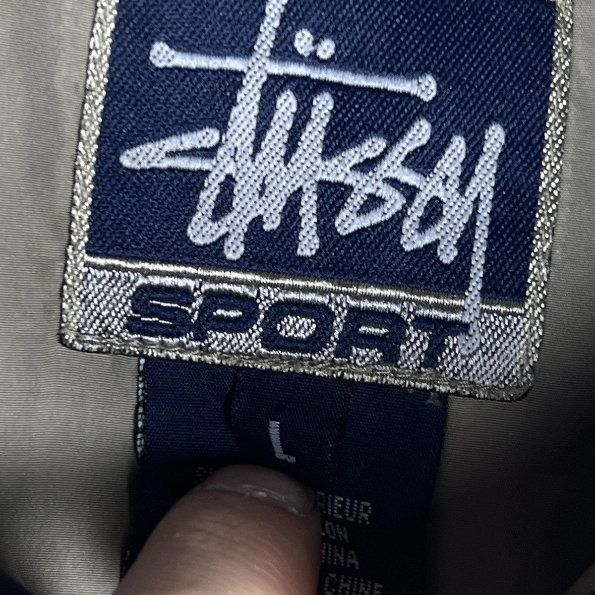 Stussy × Vintage Vintage Stussy 90s Jacket Windbreaker Waist Bag Khaki Logo Size US L / EU 52-54 / 3 - 6 Thumbnail