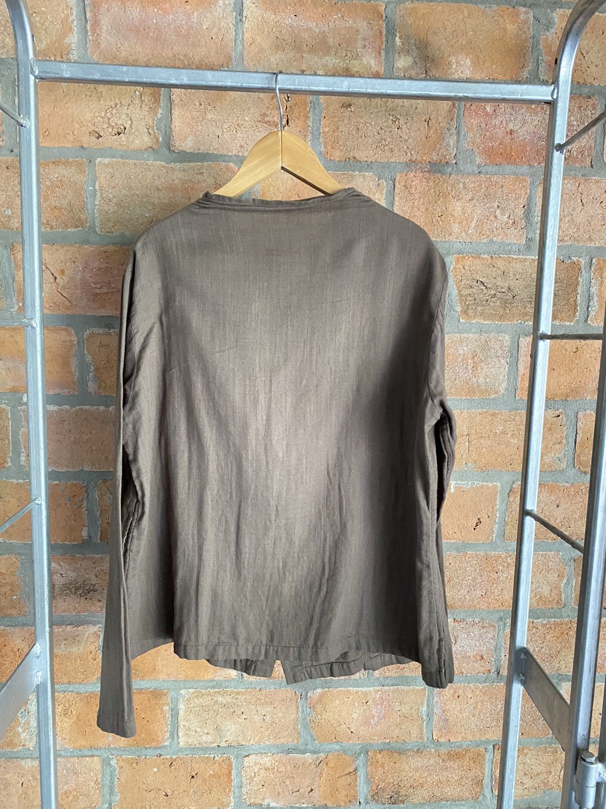 Issey Miyake Plantation collarless shirt Size M / US 6-8 / IT 42-44 - 2 Thumbnail