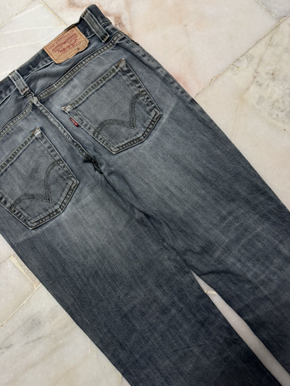 Levi's LEVI'S 511 SLIM VINTAGE Y2K GRUNGE THRASHED RARE Size US 33 - 18 Thumbnail