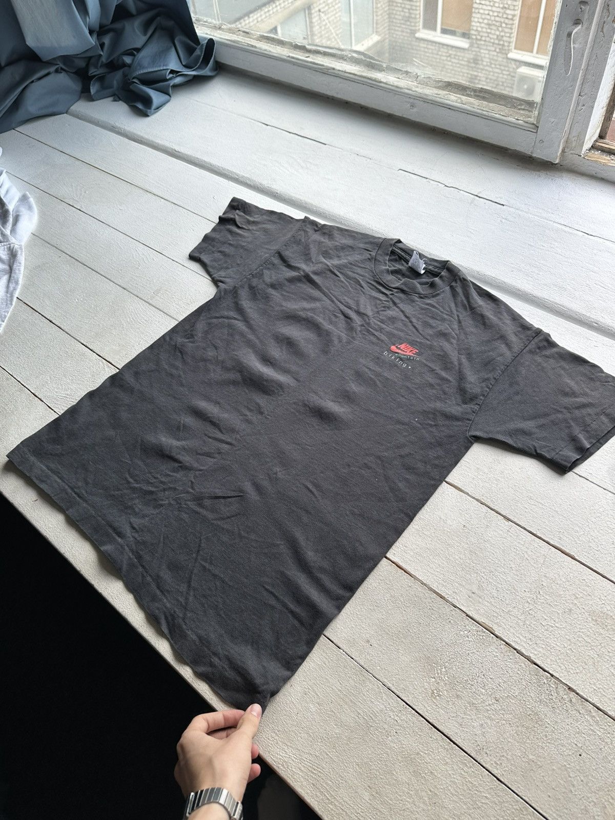 Nike 🚨NIKE MOUNTAIN BIKING single stitch VNTG T Shirt Big Logo Size US M / EU 48-50 / 2 - 8 Thumbnail