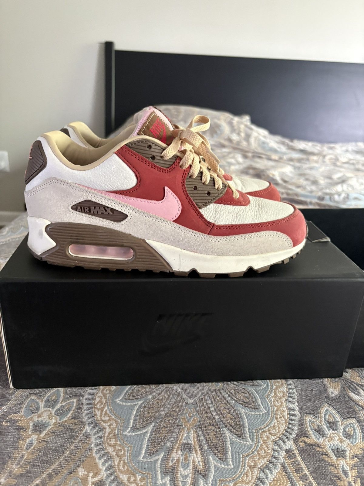 Nike DQM x Nike Air Max 90 ‘Bacon’ 2021 Size US 7.5 / EU 40-41 - 2 Thumbnail