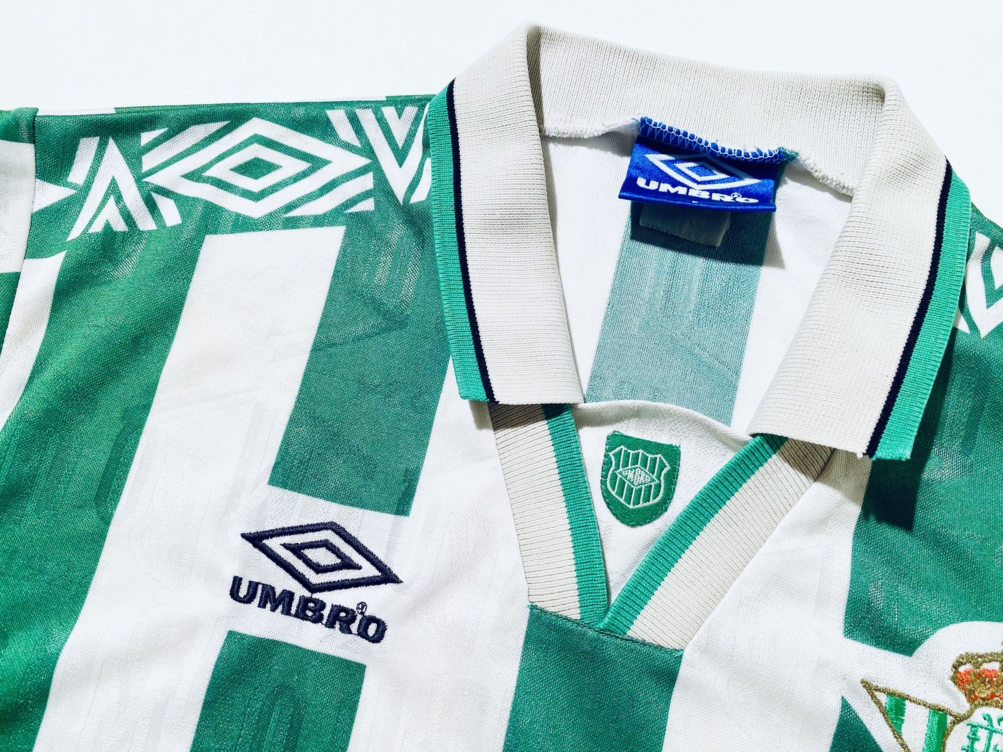 Umbro Real Betis Home Jersey Shirt 1994 - 1995 Camiseta Size US L / EU 52-54 / 3 - 5 Thumbnail