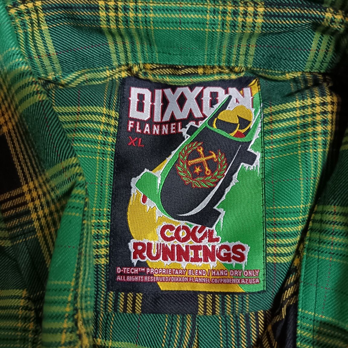 Dixxon Dixxon Flannel Cool Runnings Jamaica Rasta Shirt Size US XL / EU 56 / 4 - 7 Thumbnail