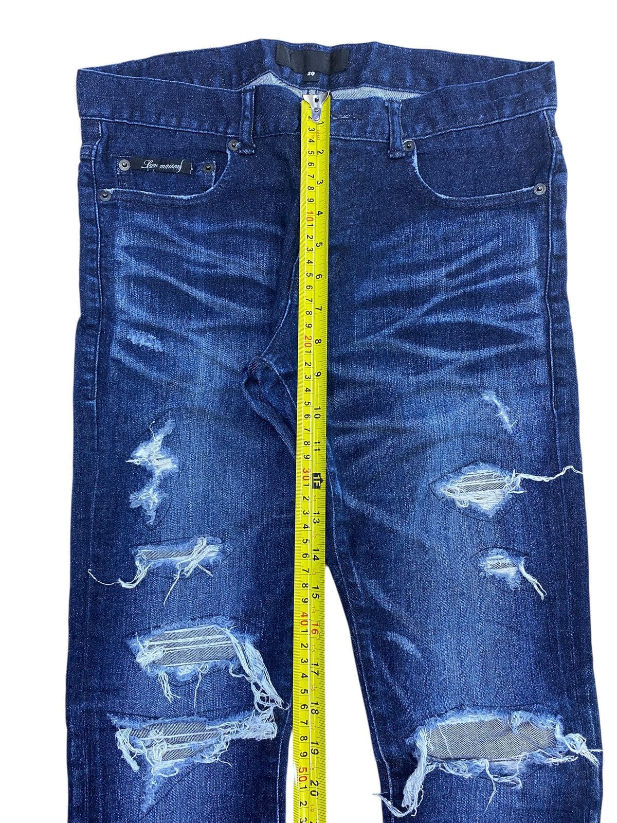 Other Luv Maison Dark Faded Wash Distressed Style Skinny Jeans Size US 30 / EU 46 - 6 Thumbnail