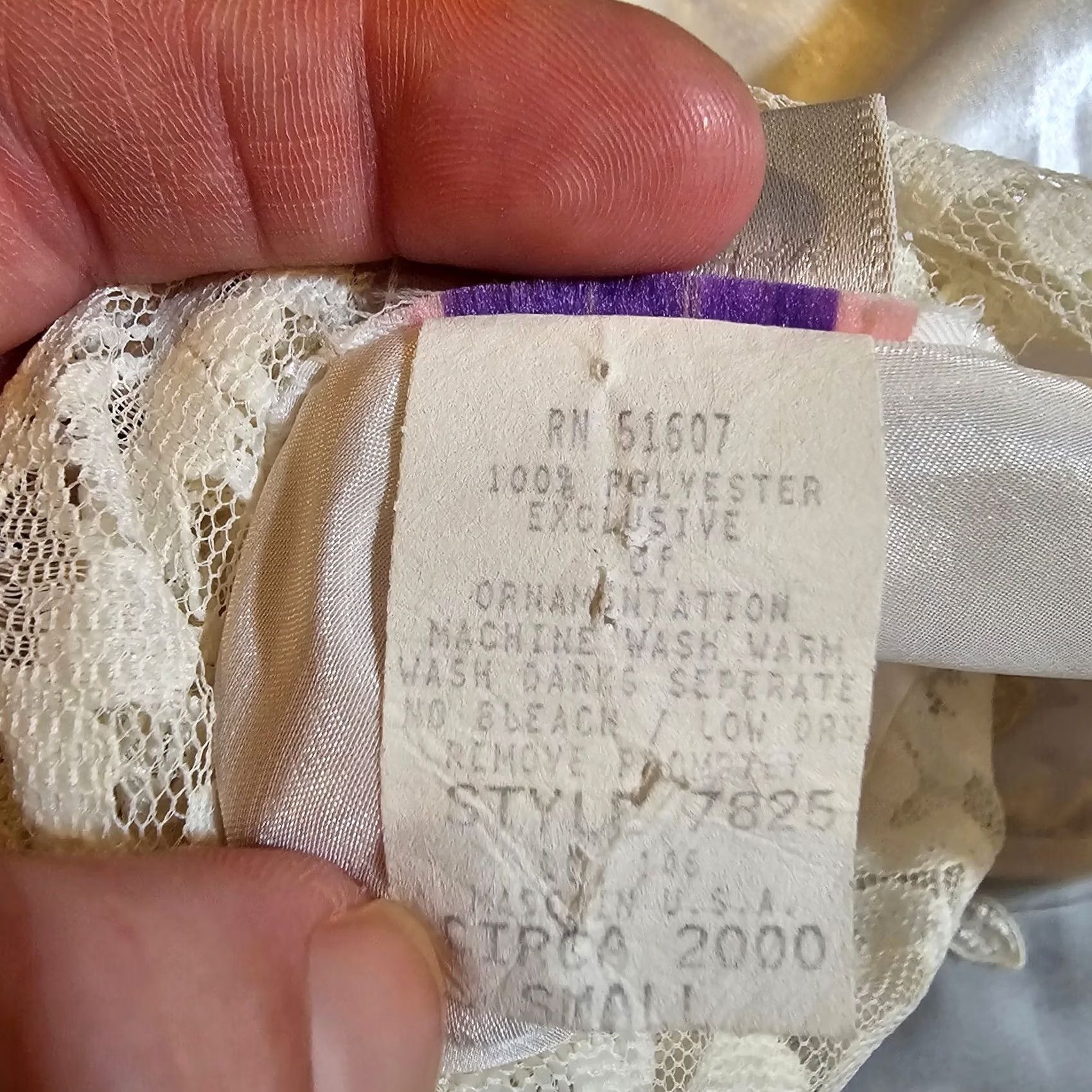Vintage Cacique Nightgown Women Small White Satin Sheer Lace Bridal Y2K Vintage Shirt Dress Womens Lingerie 90s Theatre Size ONE SIZE - 4 Thumbnail