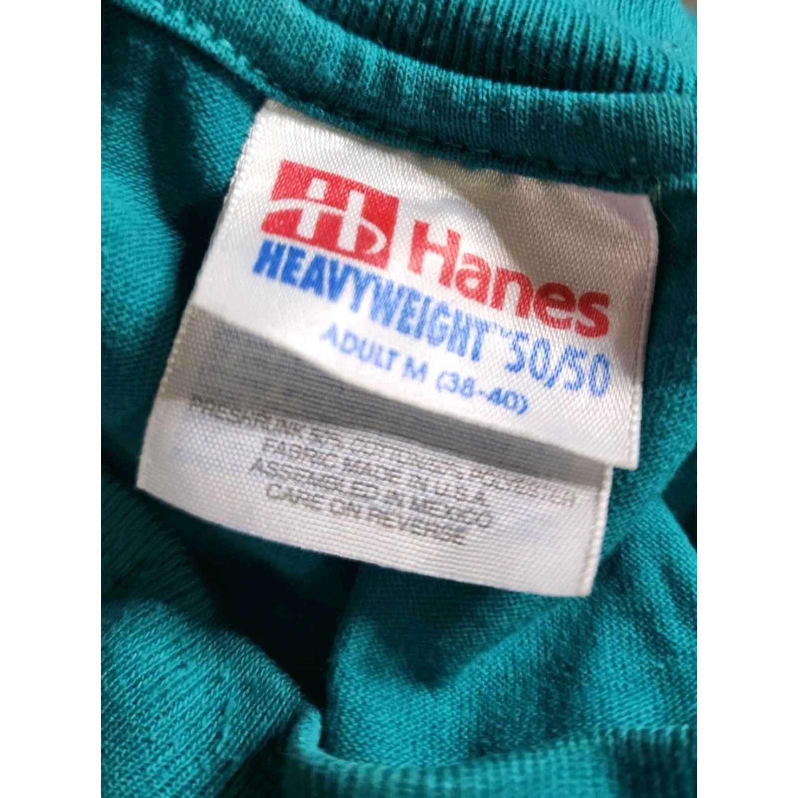 Hanes VINTAGE Hanes 80s Blue Solid Loons Ducks T-Shirt Adult M Single Stitch Distressed Mens Size US M / EU 48-50 / 2 - 6 Thumbnail