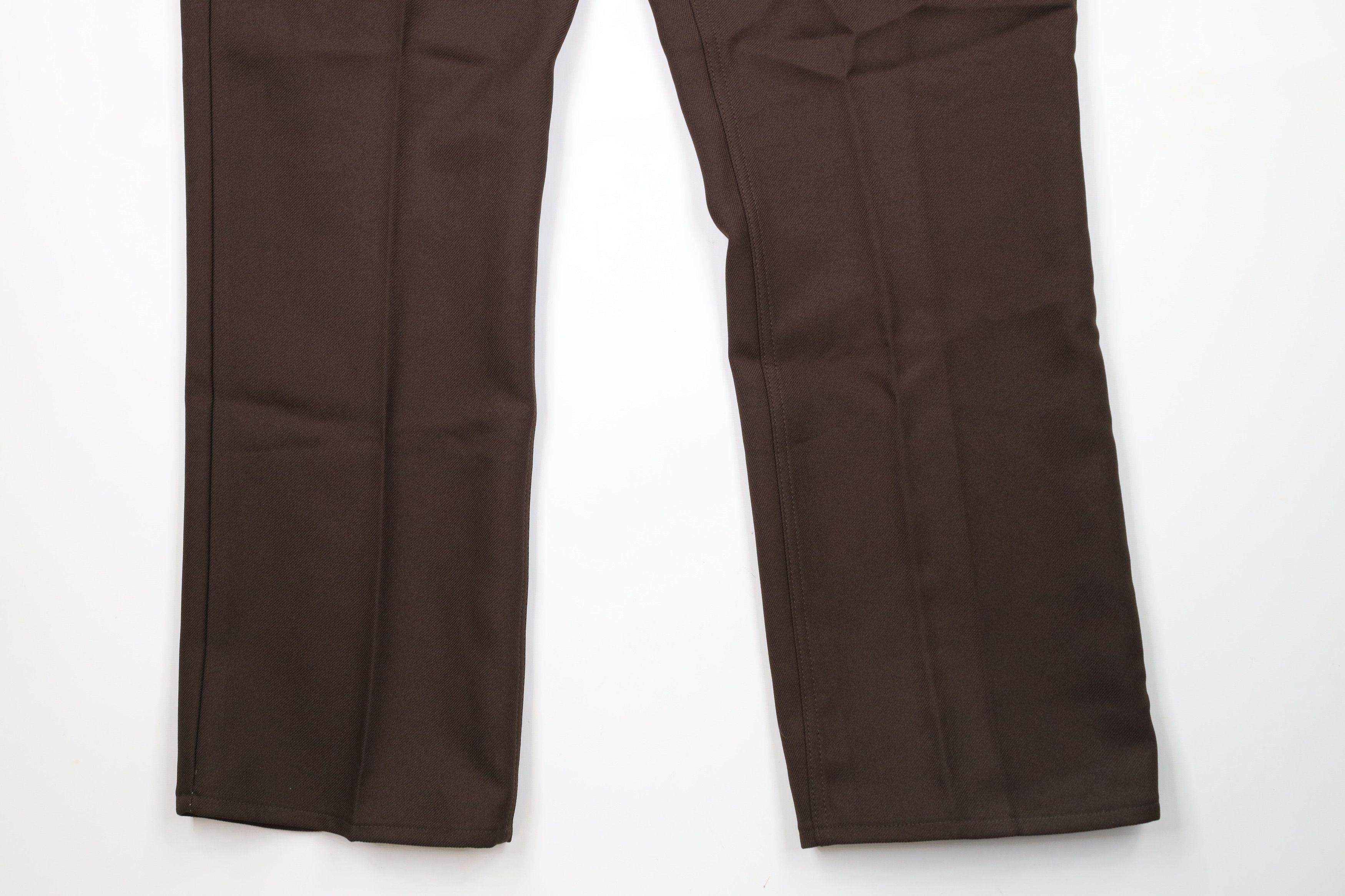 Vintage × Wrangler Deadstock Vintage 90s Wrangler Knit Wide Leg Pants Brown USA Size US 44 / EU 60 - 4 Thumbnail