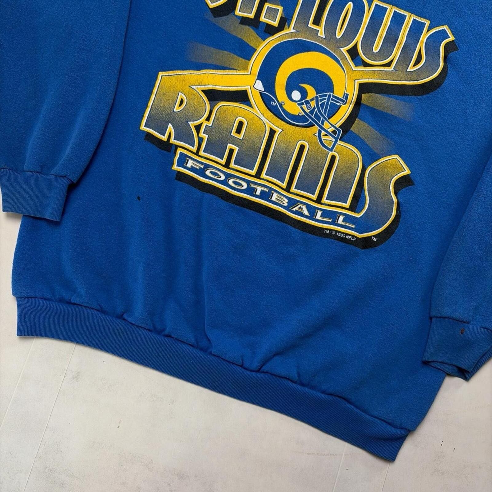 NFL Vintage 1995 St. Louis Rams NFL Football Crewneck Sweatshirt Size US L / EU 52-54 / 3 - 4 Thumbnail