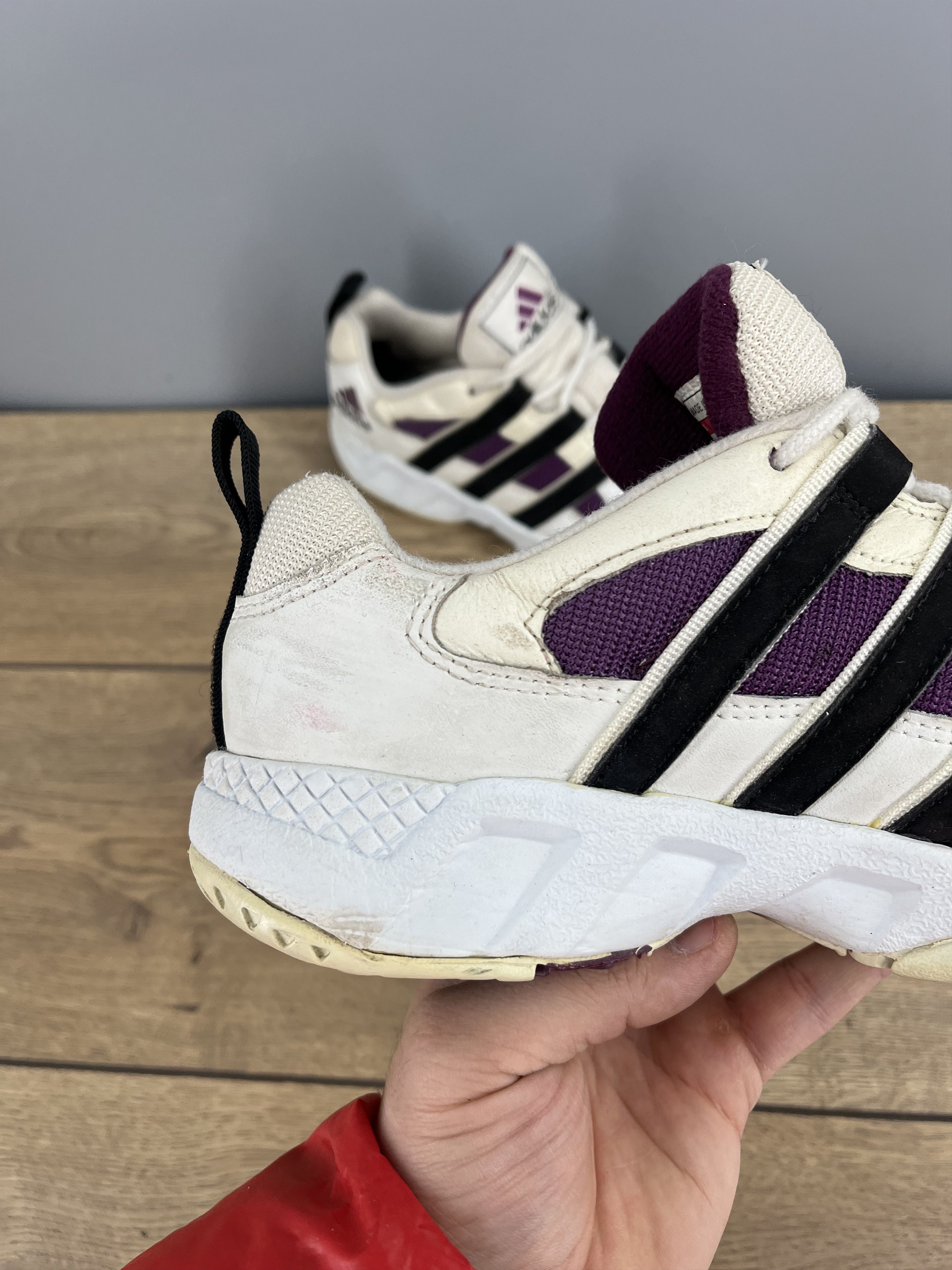 Adidas Vintage 1997 adidas Women’s Trainers White Black Purple Size US 8 / IT 38 - 7 Thumbnail