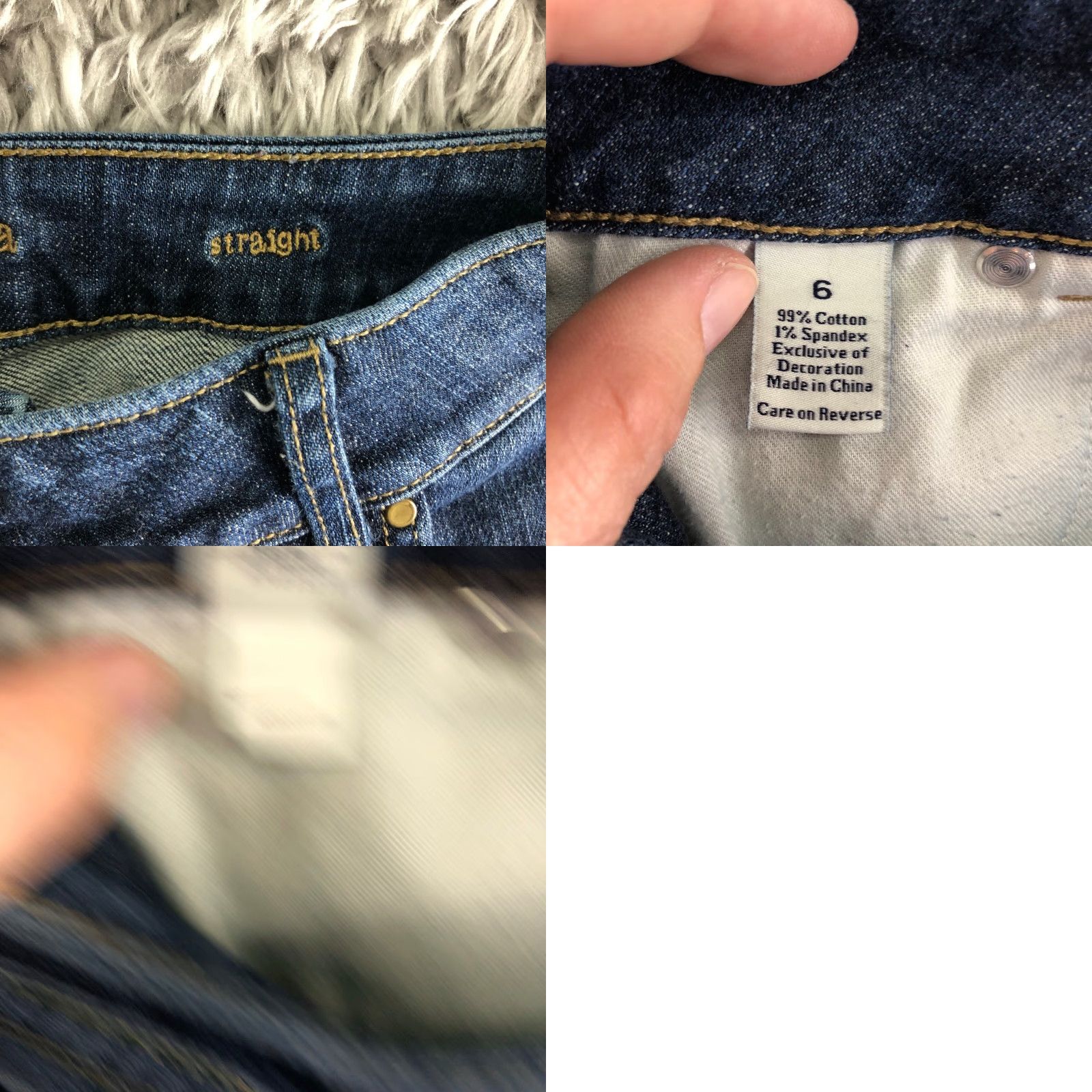 Vera Wang Vera Wang Womens Jeans Mid Rise Straight Leg 6 Medium Wash Blue Denim Size 28" / US 6 / IT 42 - 8 Thumbnail
