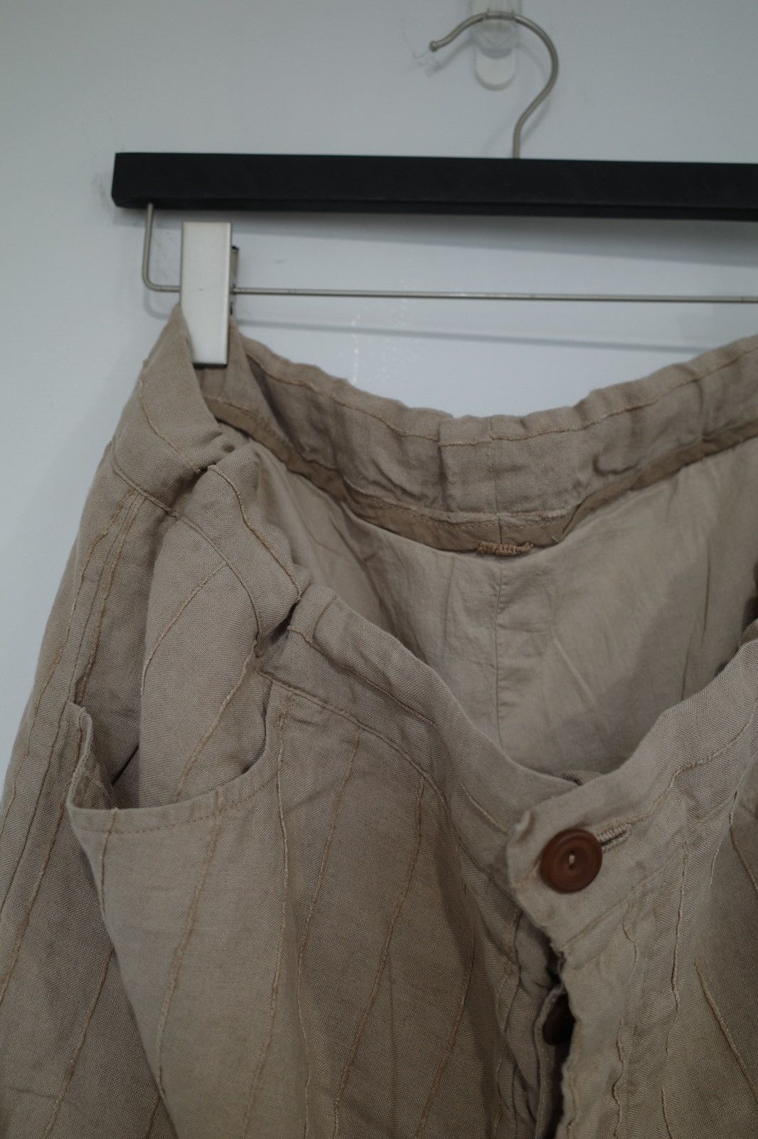 Archivio J.M. Ribot × John Alexander Skelton RICORRROBE LINEN STRIPE DRAWSTRING HIKING PANTS Size US 34 / EU 50 - 4 Thumbnail