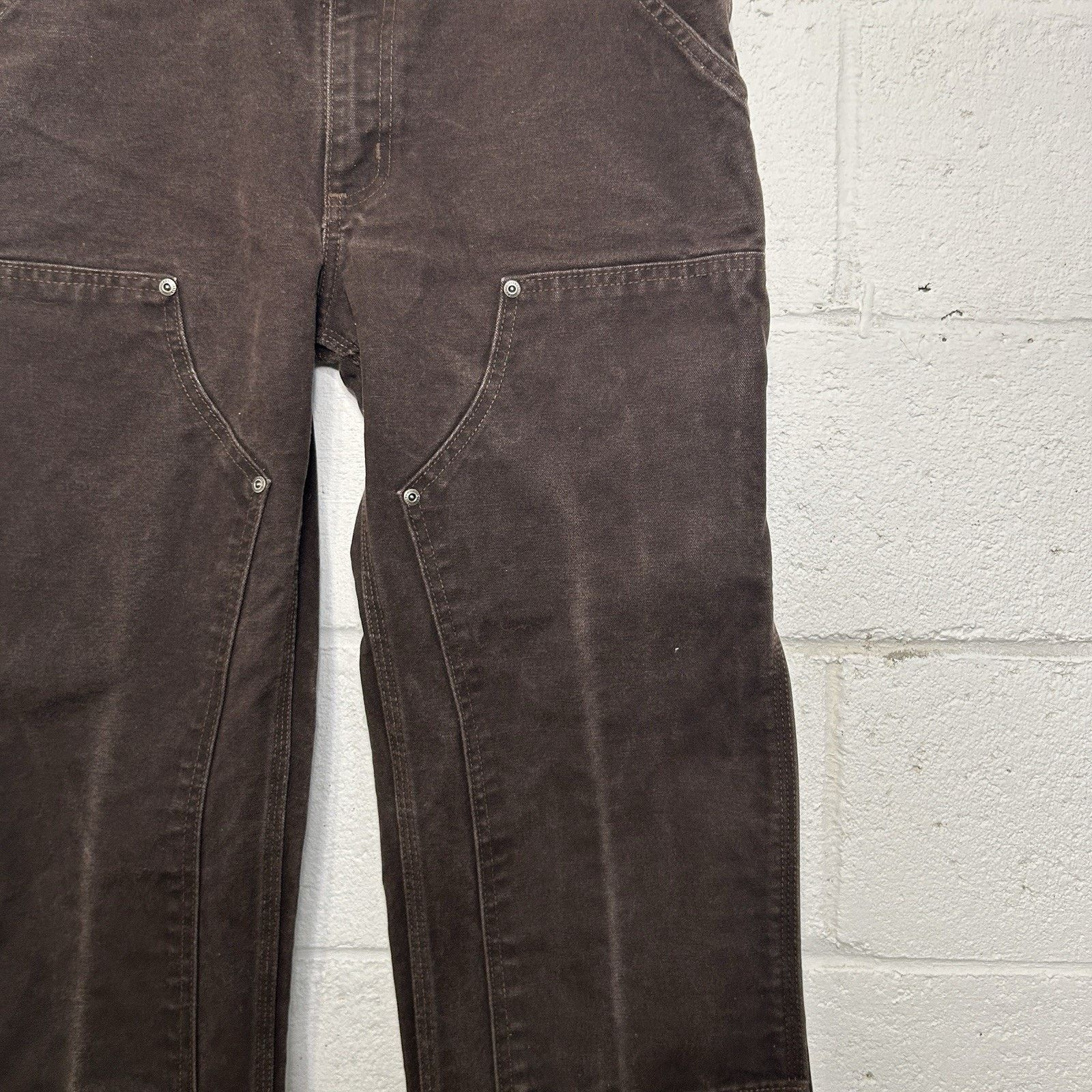 Carhartt Vintage Carhartt DoubleKnee Work Pants “Dark Brown” Size US 31 - 5 Thumbnail