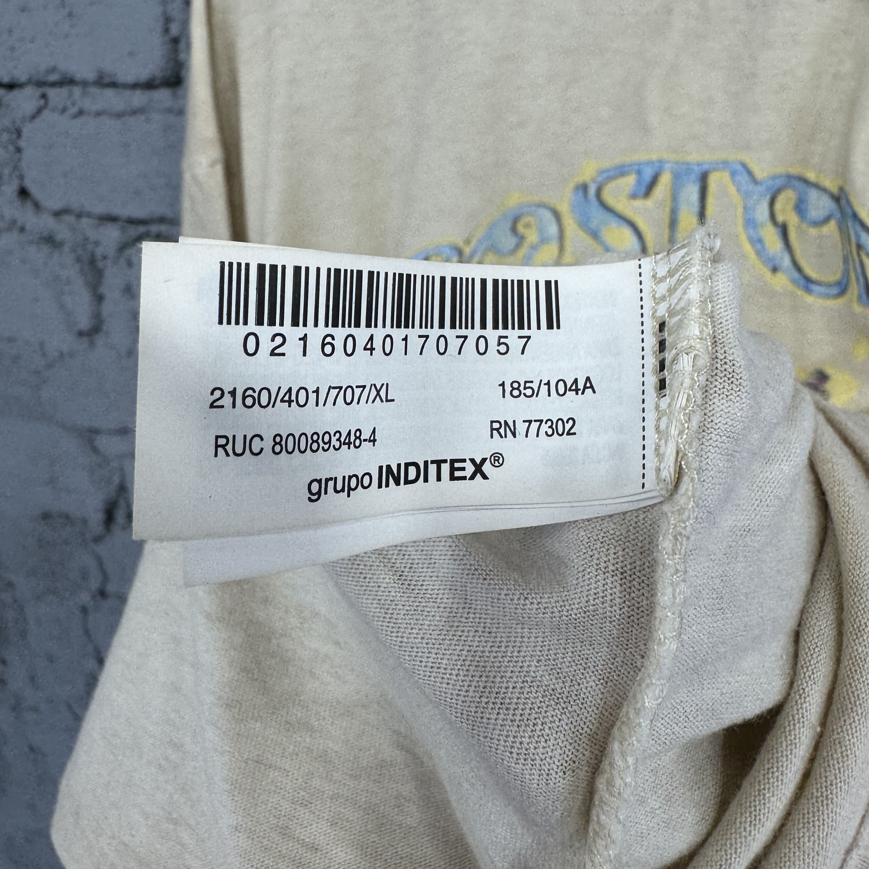 Zara Zara Boston Us Tour In Concert Promo Sunfaded Tshirt Size US XL / EU 56 / 4 - 6 Thumbnail