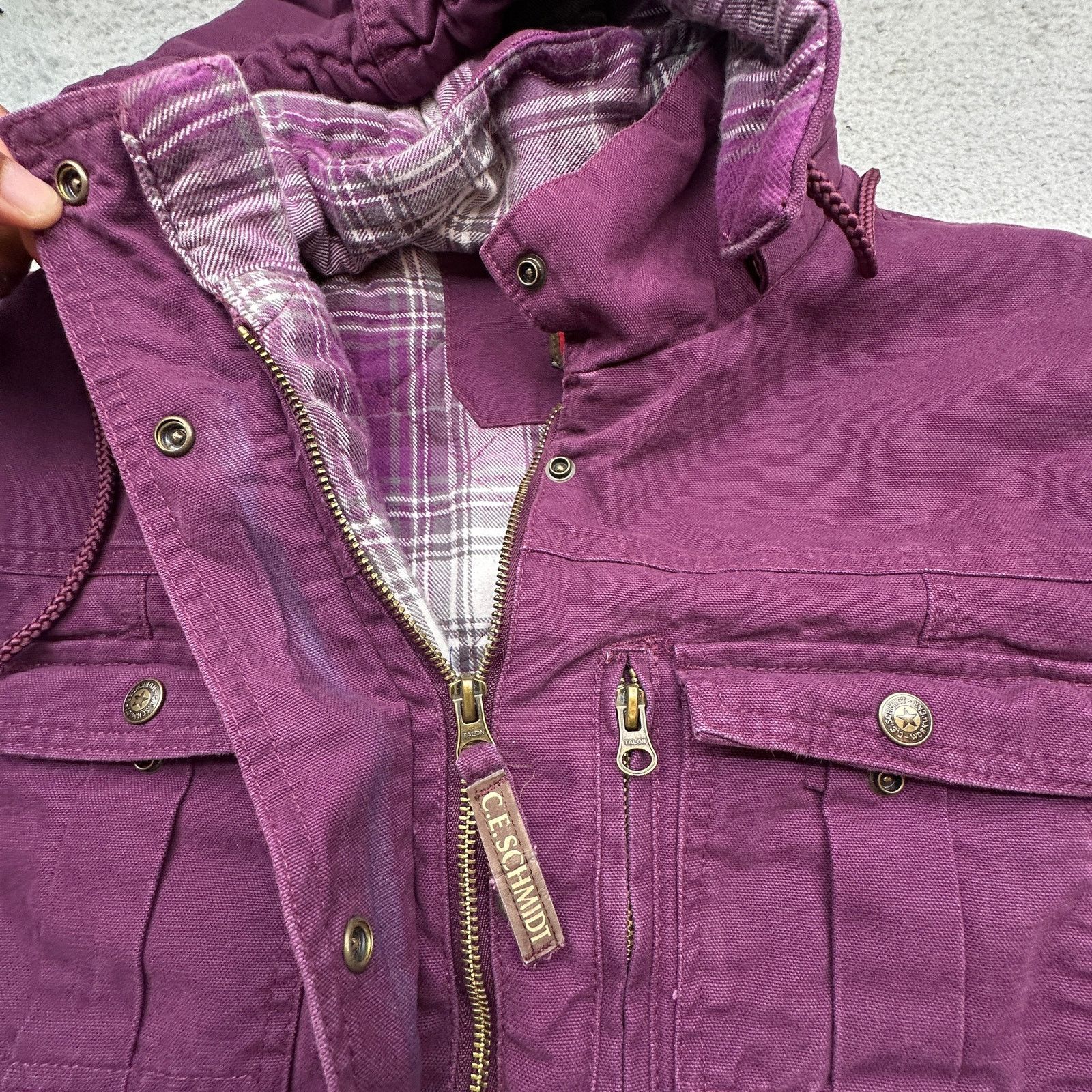 SCHMIDT CE Schmidt Workwear Duck Canvas Barn Chore Coat Women Large Size L / US 10 / IT 46 - 8 Thumbnail