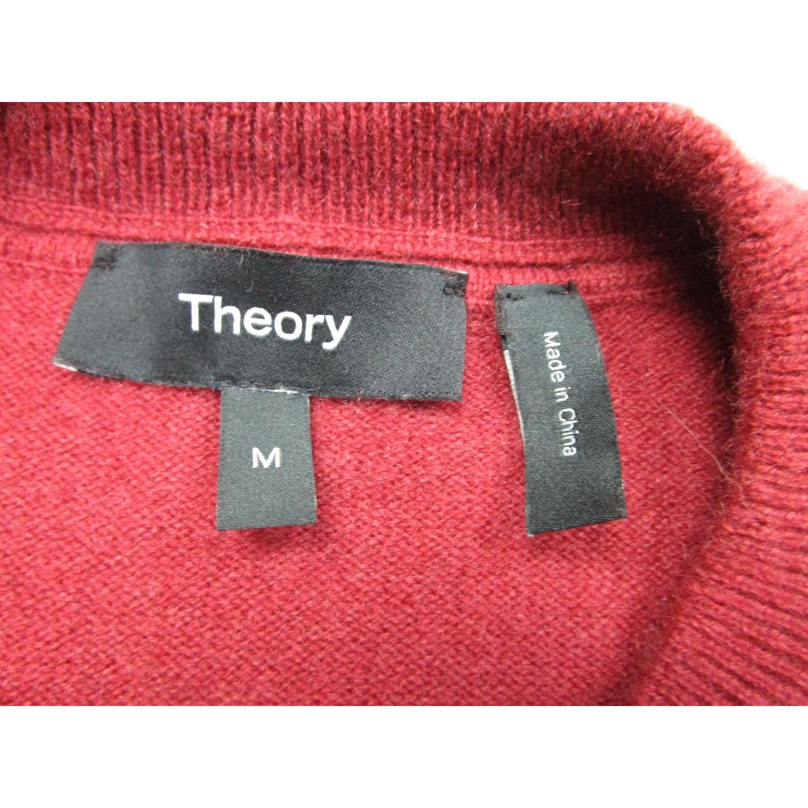 Theory Theory Mens Sweater Knit Pullover Red Crewneck Solid Classic M Size US M / EU 48-50 / 2 - 4 Thumbnail
