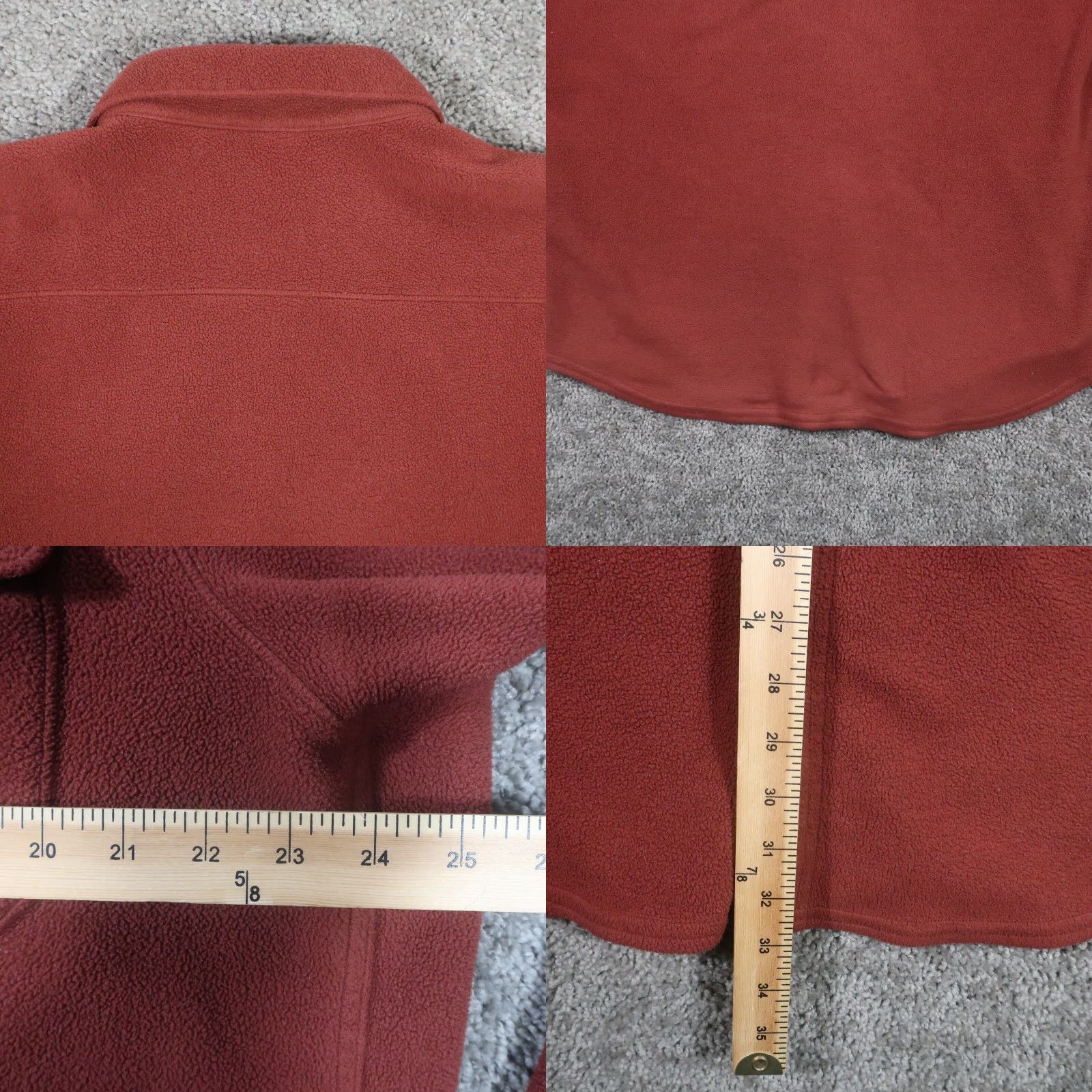 Vintage L.L. Bean Jacket Mens L Button Up Fleece Jacket Oversized Long Red Size US L / EU 52-54 / 3 - 8 Thumbnail