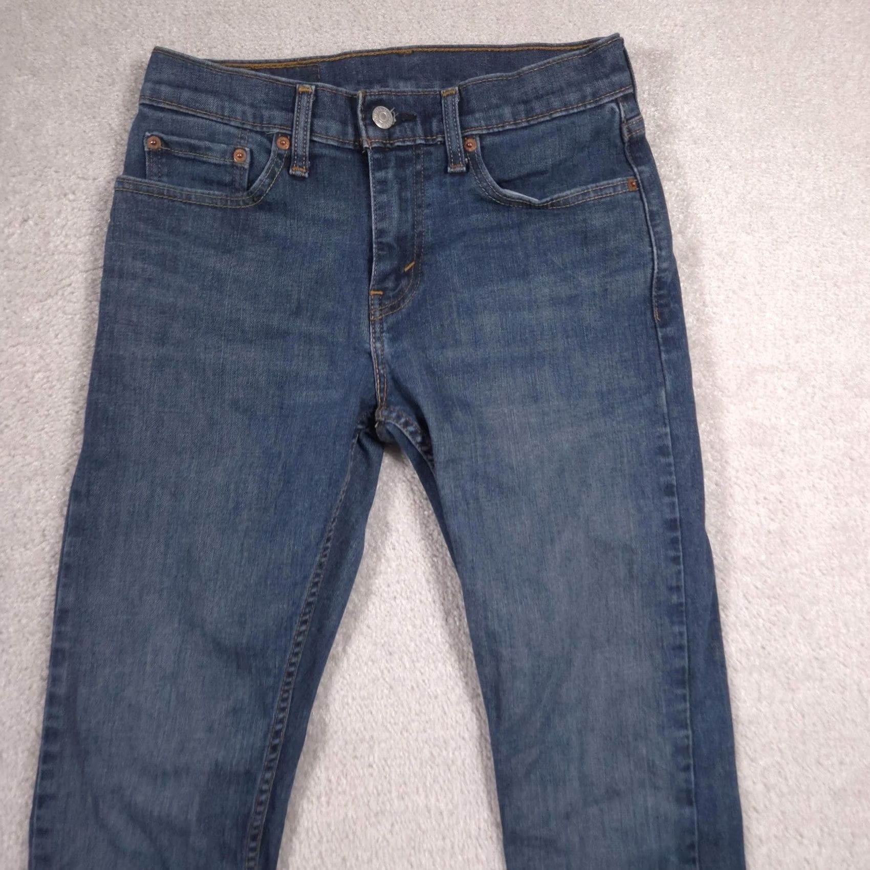 Levi's VINTAGE Levis 512 Jeans Mens 28x28.5 Blue Slim Taper Stretch Denim Medium Wash Pants Size US 28 / EU 44 - 2 Thumbnail