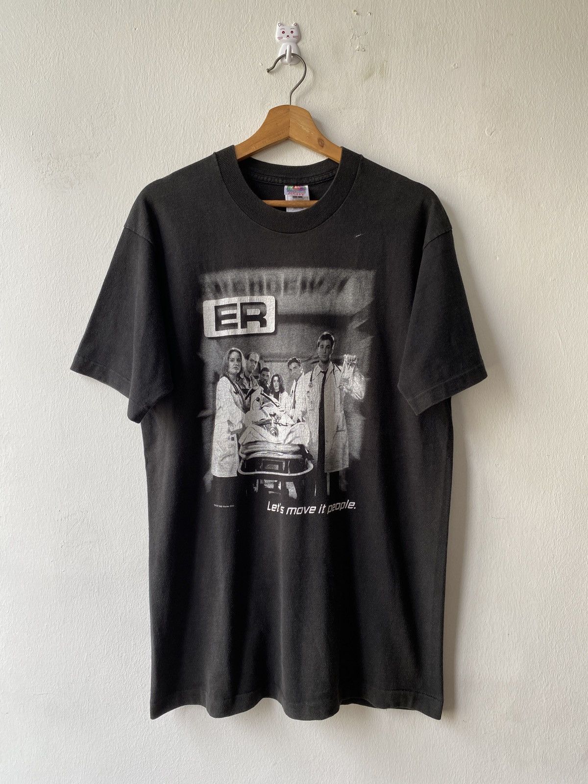 Vintage × Warner Bros 1990s - E.R Movie Let’s Move It People T Shirt Size US L / EU 52-54 / 3 - 3 Thumbnail