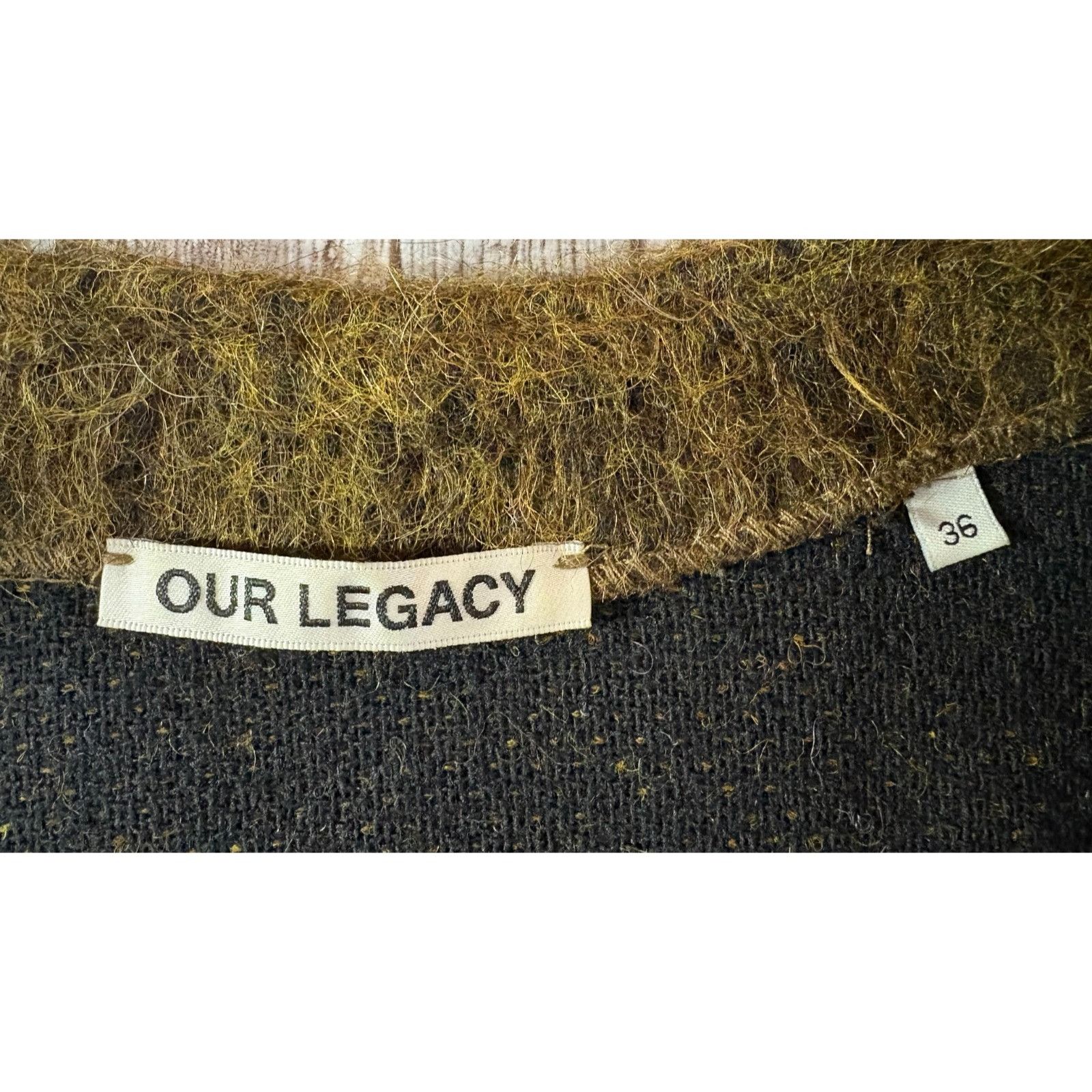 Our Legacy OUR LEGACY mid line cardigan size 36 US M color Olive Melang Size M / US 6-8 / IT 42-44 - 4 Thumbnail
