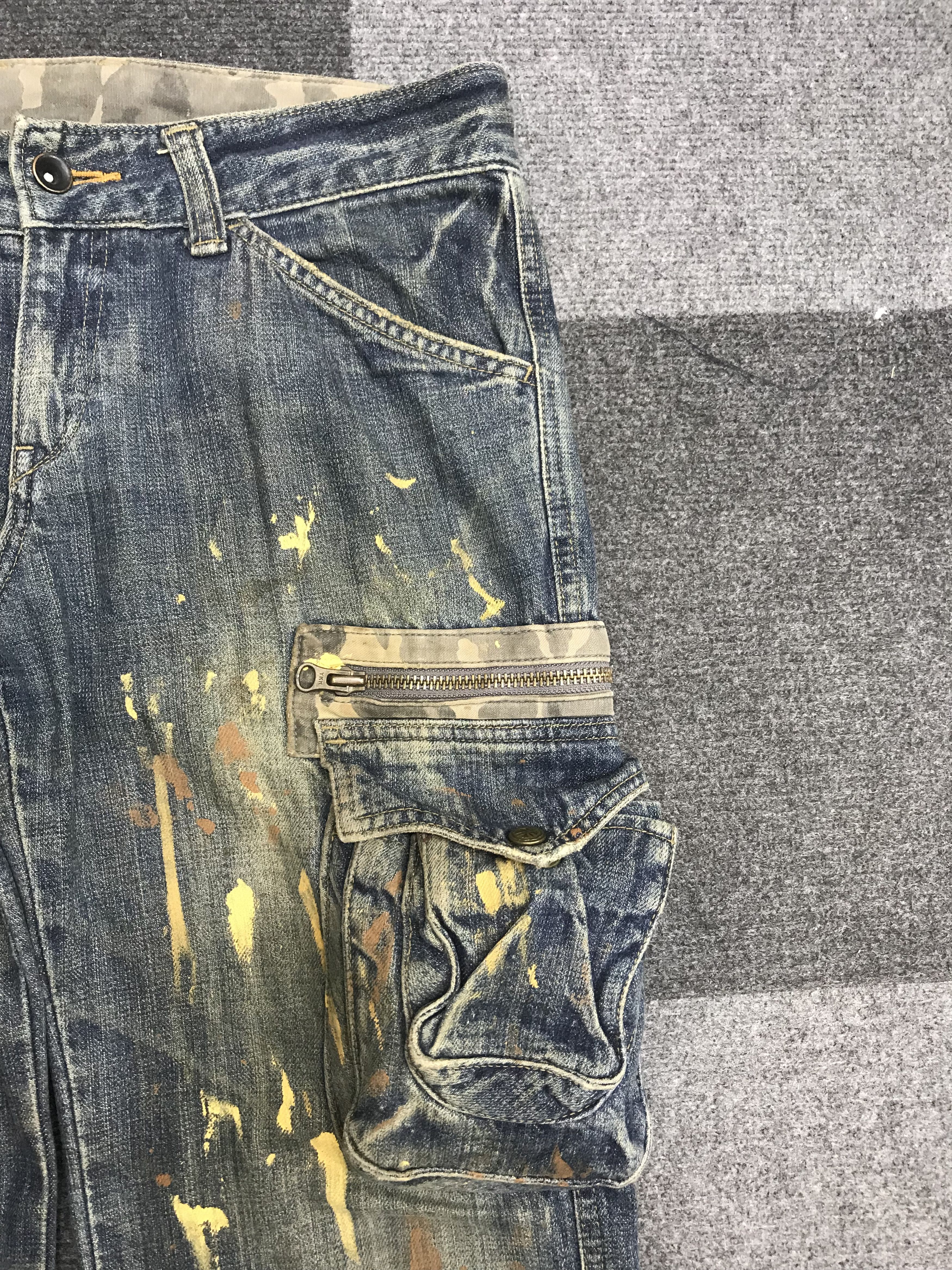 Japanese Brand Flare🔥El BOITE Multi 3D pockets Japan Painter Jeans F1 Size US 32 / EU 48 - 4 Thumbnail