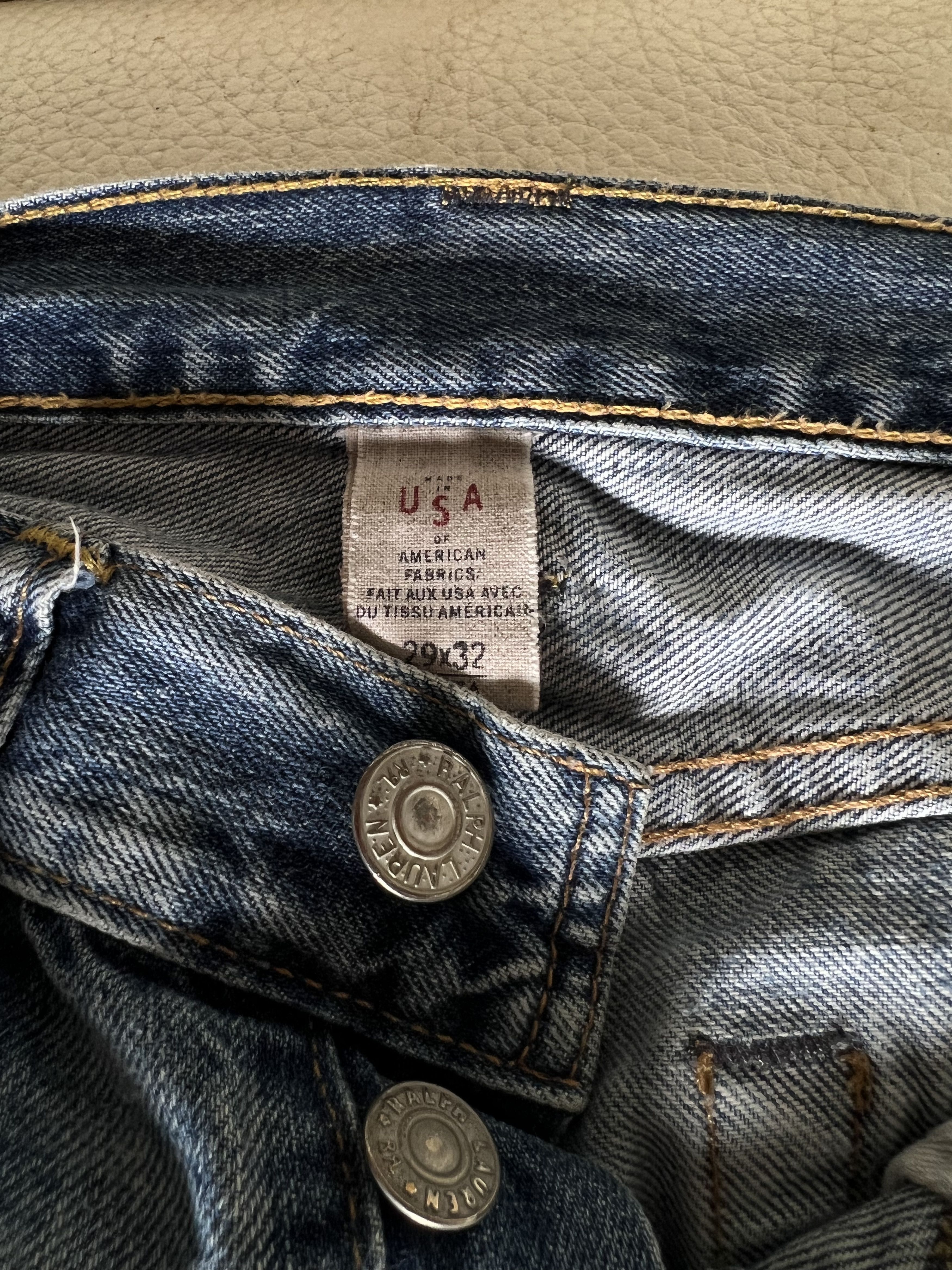 RRL Ralph Lauren Ralph Lauren RRL Paint Denim Size US 29 - 3 Thumbnail