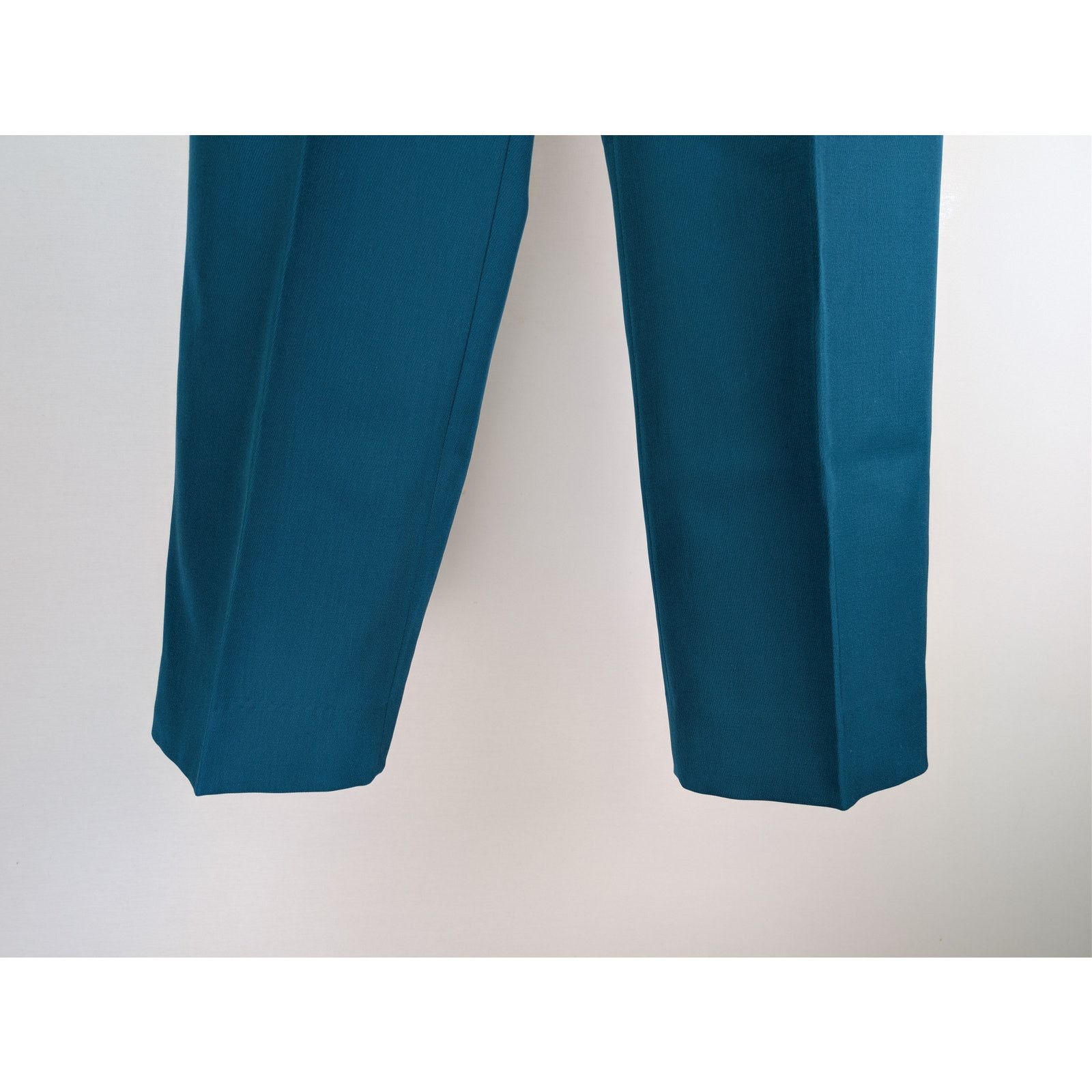 BOTTER o1rshd1 CC20 Wool Classic Trouser with Pleated in Petrol Size US 32 / EU 48 - 4 Thumbnail