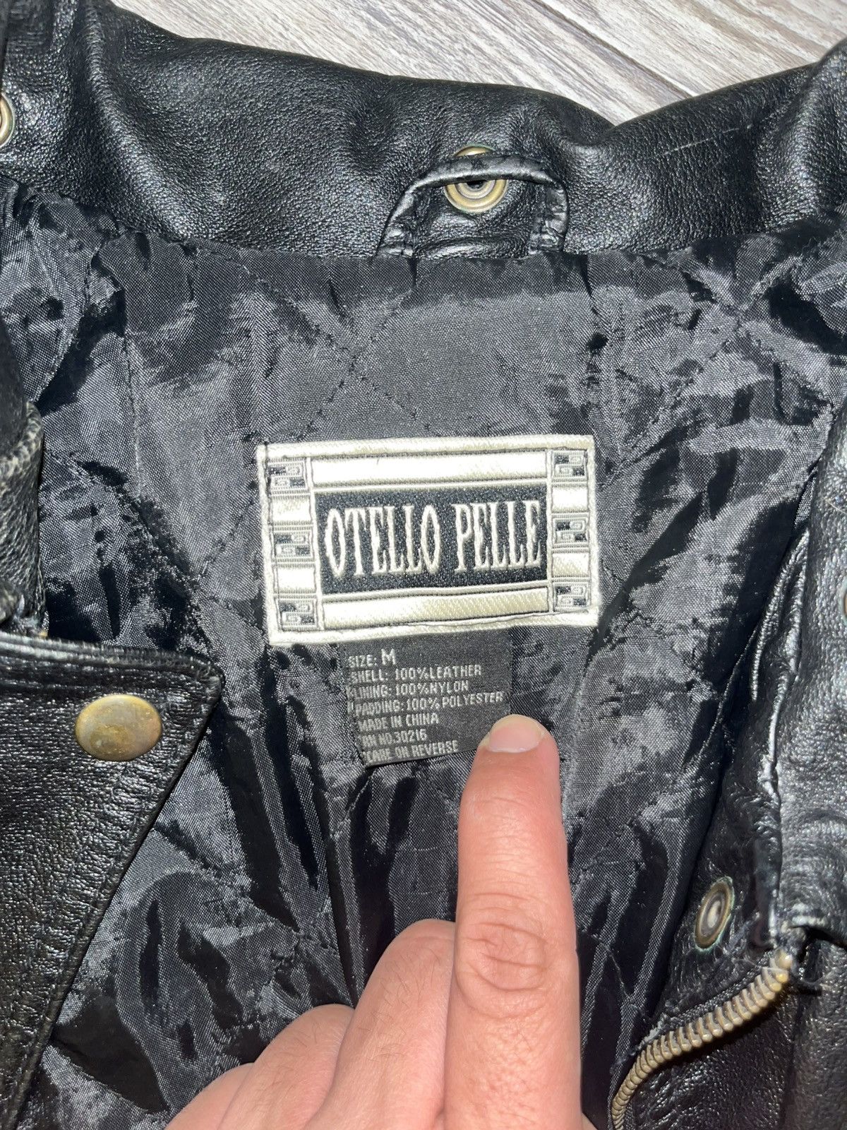 Other Vintage Authentic Leather Jacket / Coat Ottello Pelle Size US M / EU 48-50 / 2 - 2 Thumbnail