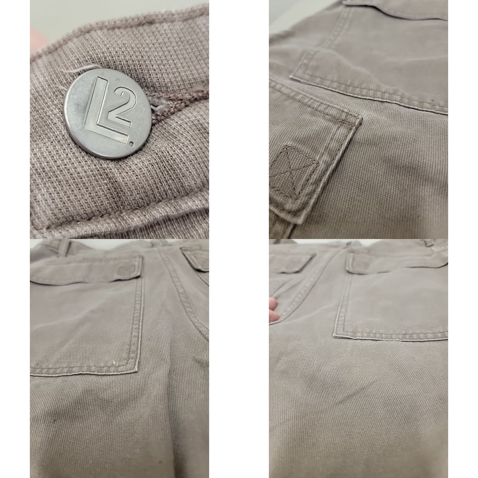 Levi's VINTAGE Levis Khakis Shorts Mens 32 Cargo Workwear Skater Casual Flat Front Brown Cotton Canvas Pockets 90s Mens Size US 32 / EU 48 - 8 Thumbnail