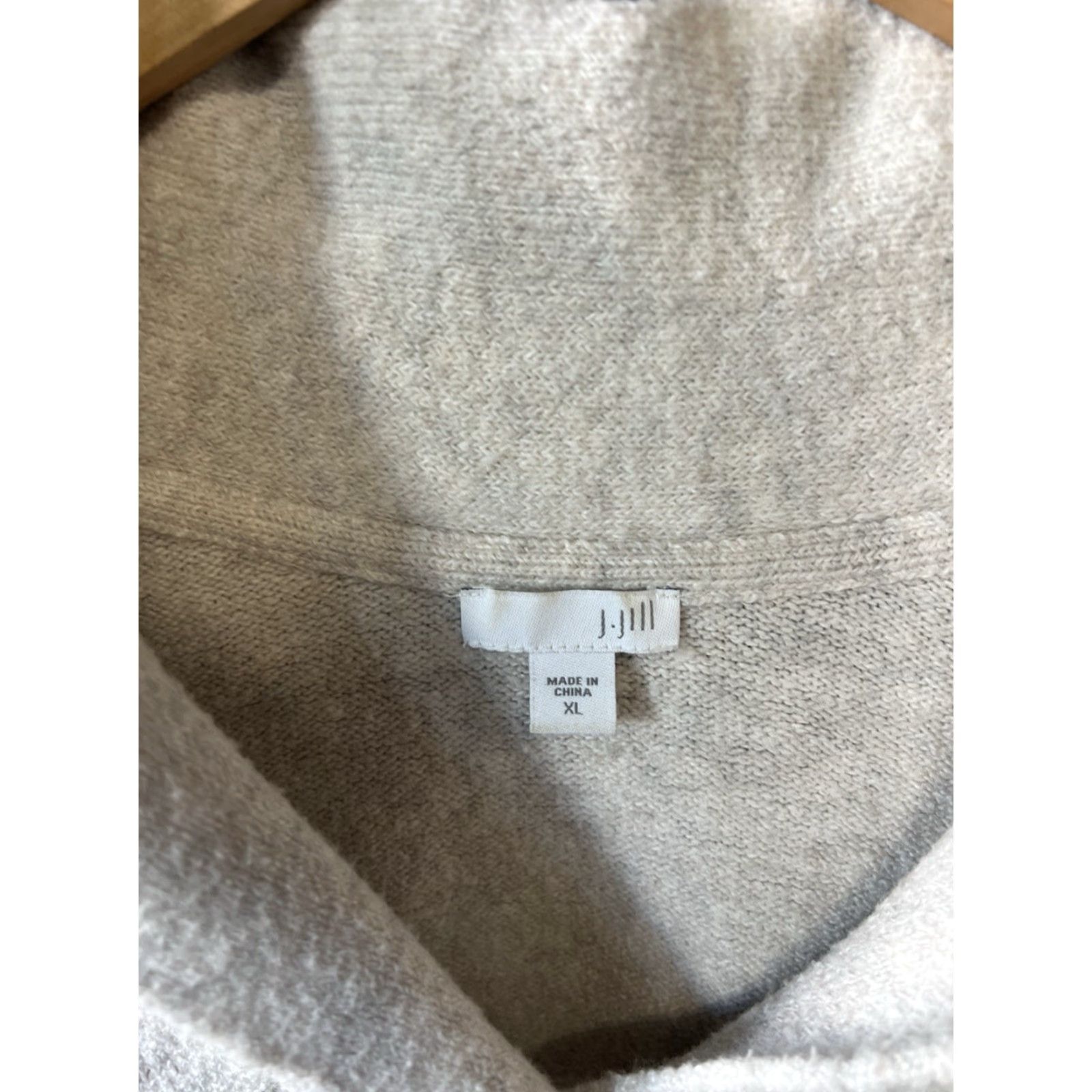 J. Jill J. Jill Womens Ivory Long Sleeve Pullover Knit Sweater XL Size XL / US 12-14 / IT 48-50 - 3 Thumbnail