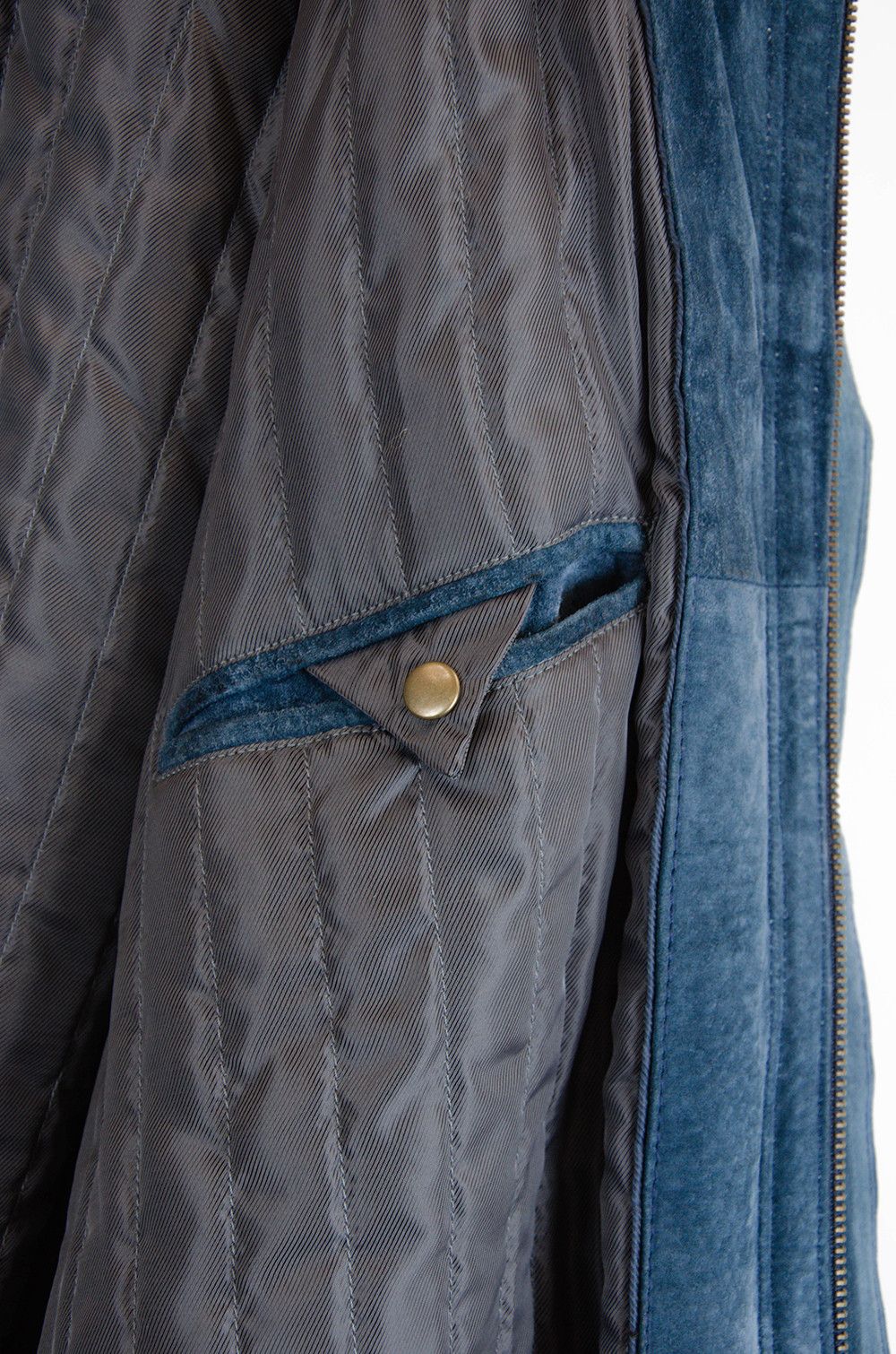 Balmain Balmain Paris Indigo Suede Leather Coat Size M Size US M / EU 48-50 / 2 - 10 Thumbnail