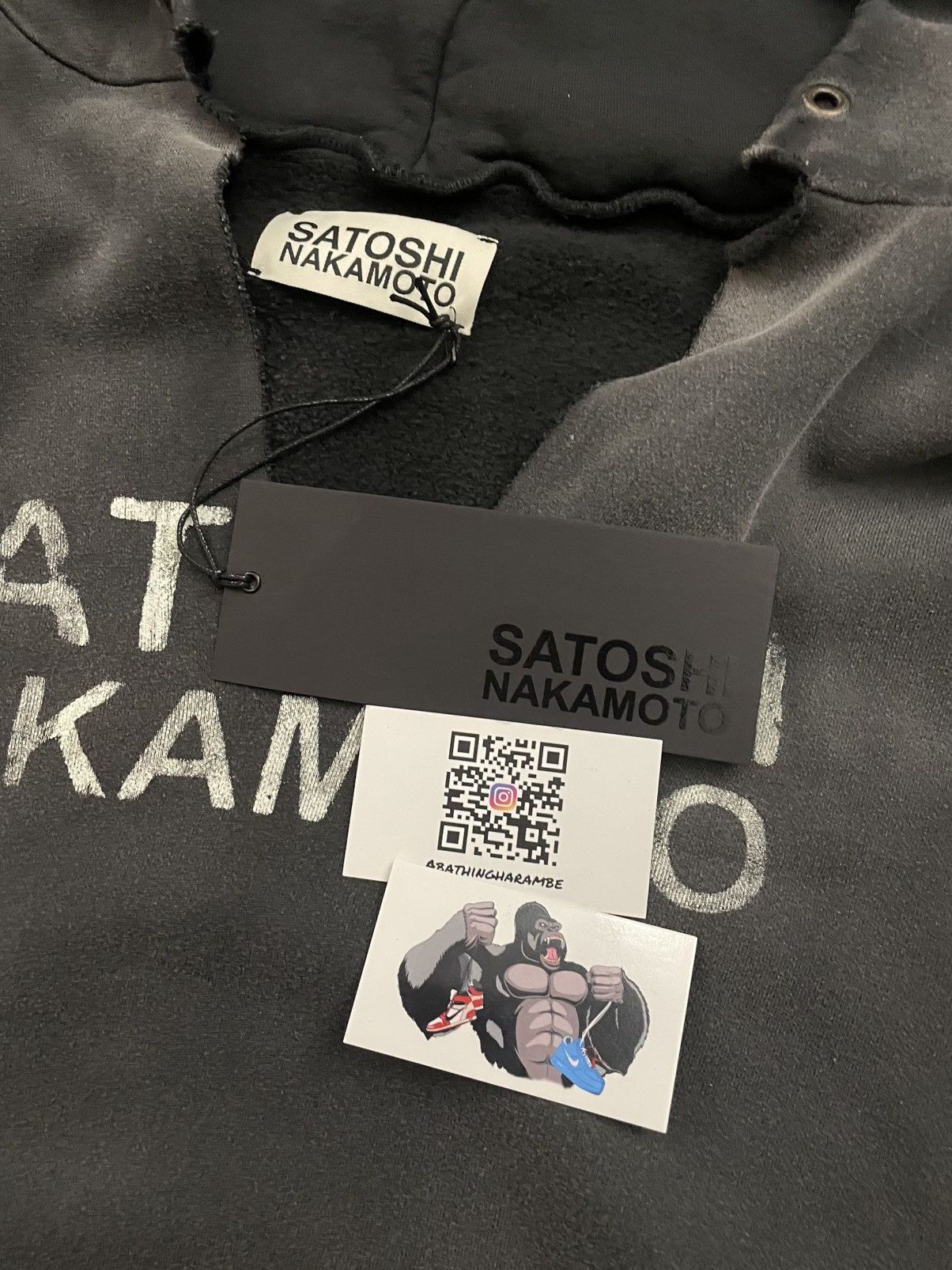 Satoshi Nakamoto Satoshi Nakamoto Destructo Black Hoodie Size US XL / EU 56 / 4 - 3 Thumbnail