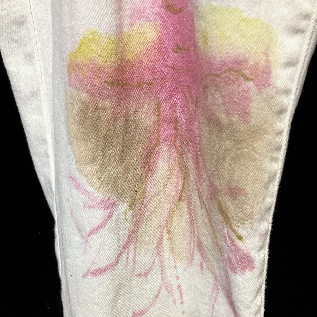 Other White Levis w/ tree to roots paintings Size 38" / US 16 / IT 52 - 3 Thumbnail