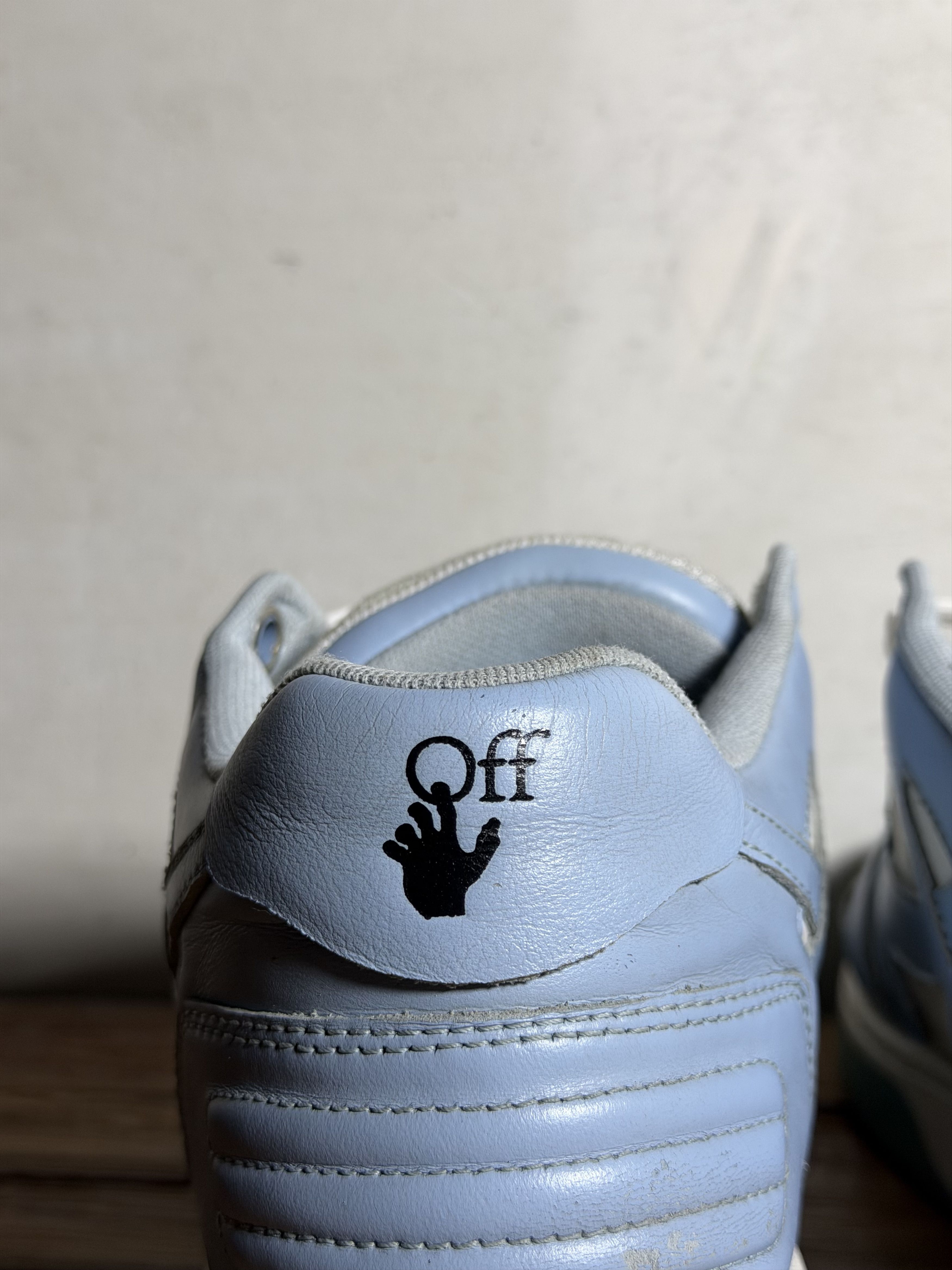 Off-White Off-White Out of Office White Blue Sneakers Size US 10 / EU 43 - 6 Thumbnail