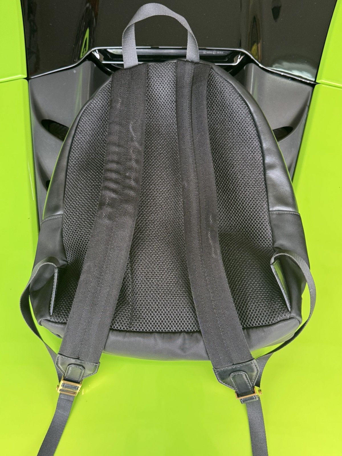 Fendi Fendi Monster Eyes Black Gold Tone Backpack Size ONE SIZE - 6 Thumbnail