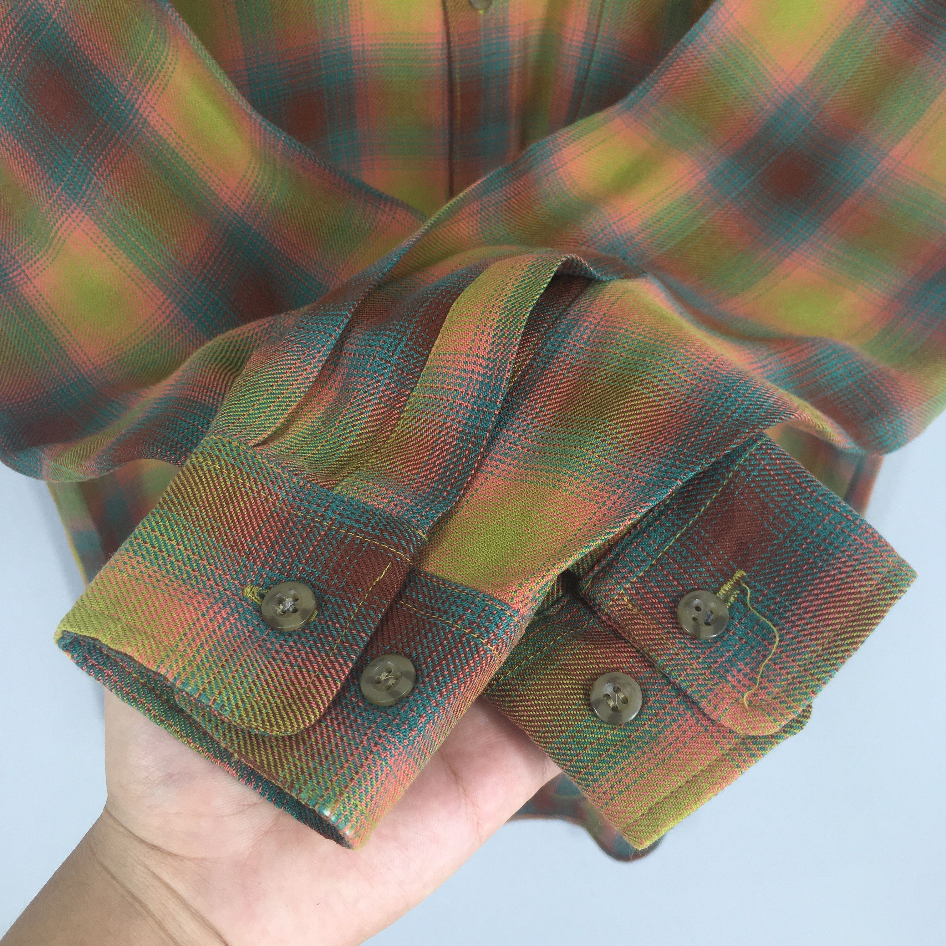 Flannel × Vintage 1980s Plaid Shadow Tartan Checkered Flannel Shirt Medium Size US M / EU 48-50 / 2 - 4 Thumbnail