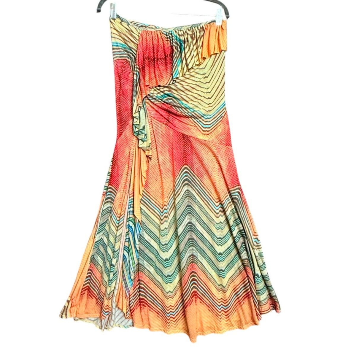 Ulla Johnson Ulla Johnson Alyssa Chevron Stripe Midi Skirt Size S 100% Size 27" / US 4 / IT 40 - 11 Thumbnail