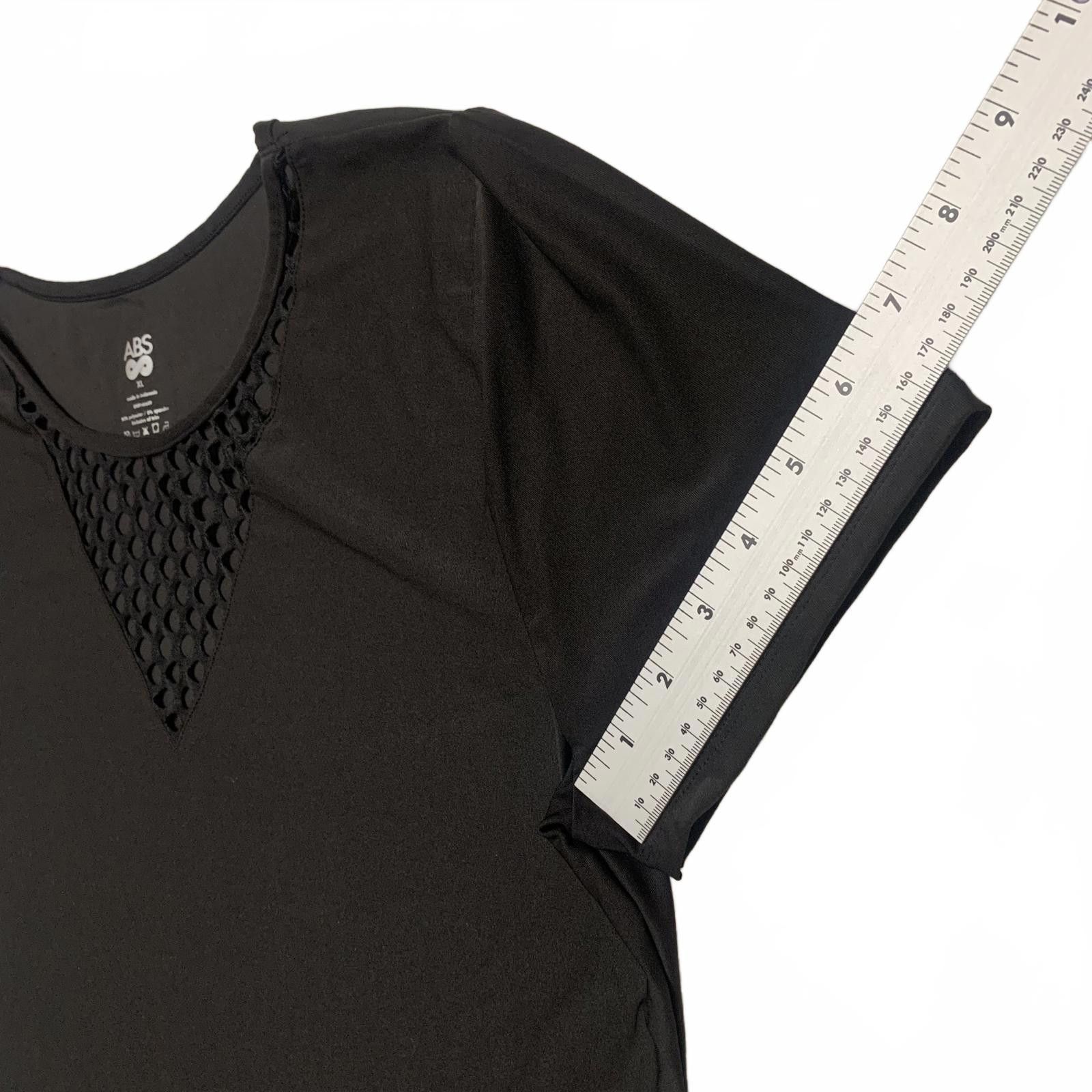 Other ABS Women's X-Large Black Short Sleeve Top Size XL / US 12-14 / IT 48-50 - 7 Thumbnail