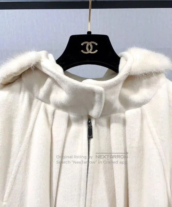 Max Mara MaxMara Winter Beige Wool Blend Coat . Size S / US 4 / IT 40 - 3 Thumbnail