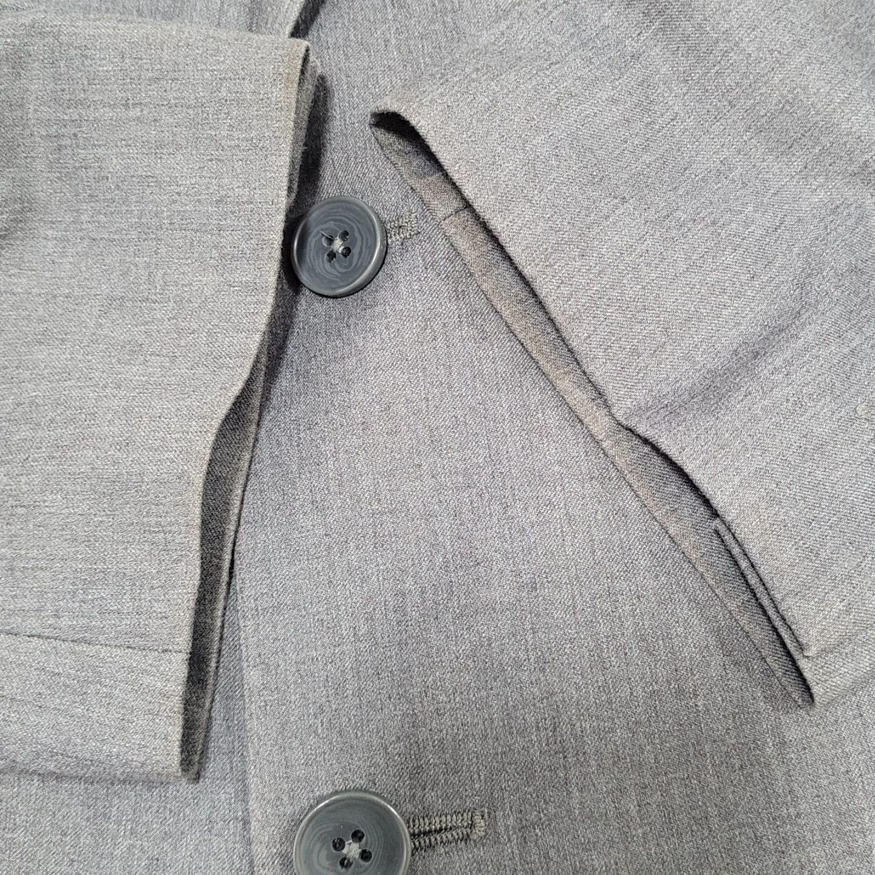Calvin Klein Calvin Klein Grey Slim Fit 2 Button Vented Notch Blazer Sport Coat Large L Size 42R - 5 Thumbnail