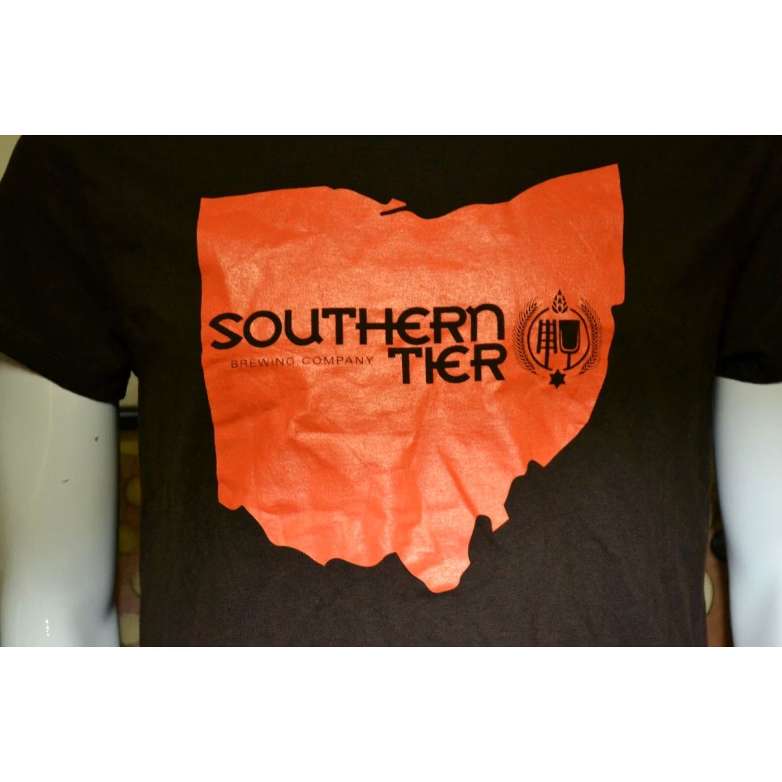 Port & Company Port & Company Womens T-Shirt Brown 100% Cotton Southern Tier Brewing Cleveland OHIO Beer Front Graphic Large Womens Shirt Size L / US 10 / IT 46 - 2 Thumbnail